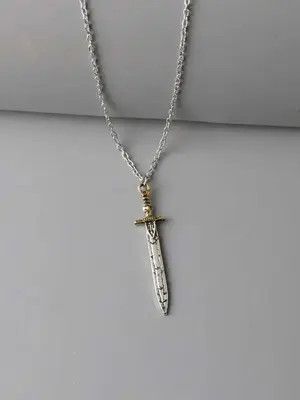 Jewelry Sword Pendant Necklace Size ONE SIZE - 4 Thumbnail