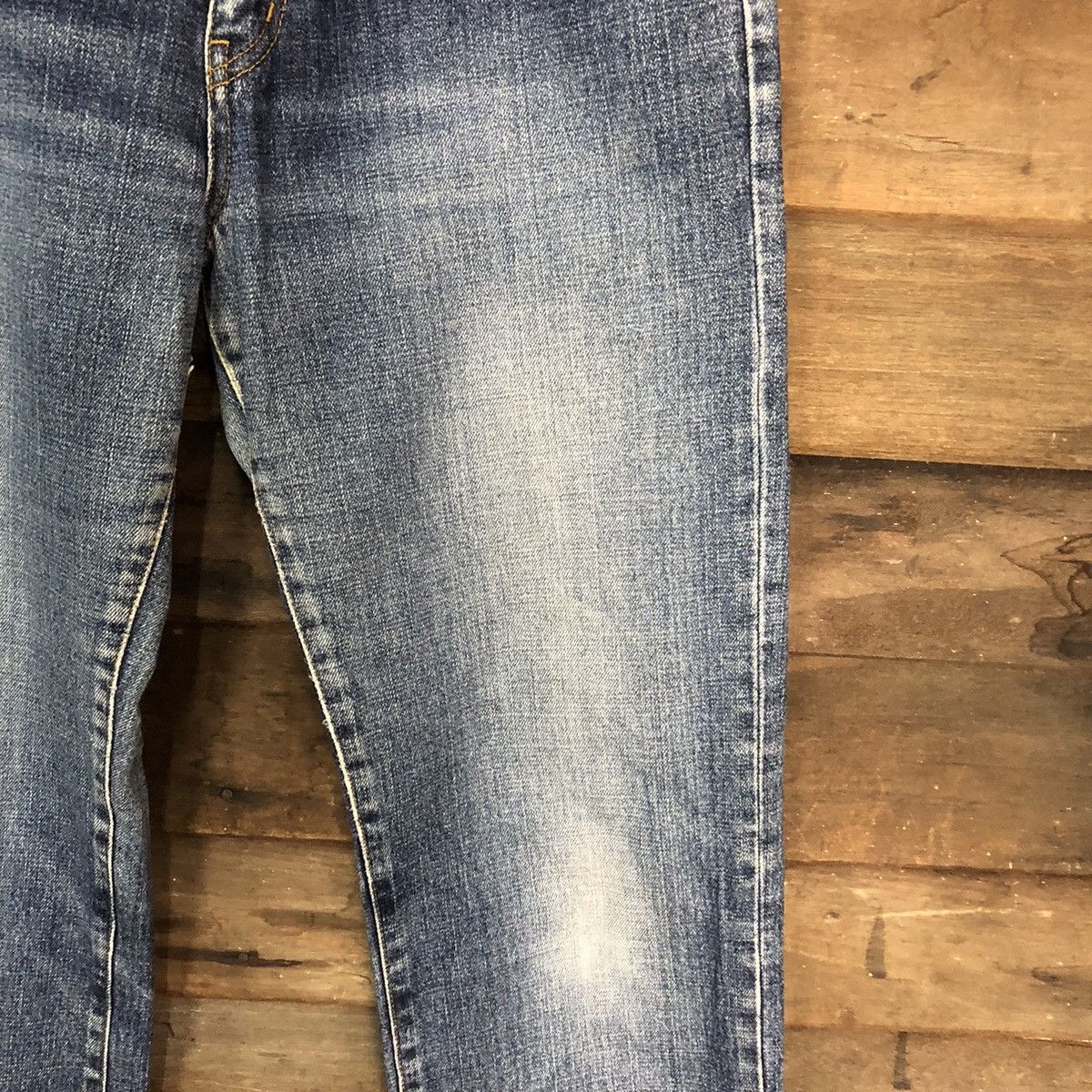 Japanese Brand Uniqlo japan vintage Blue faded jeans Denim Pants #7390 Size US 31 - 9 Thumbnail