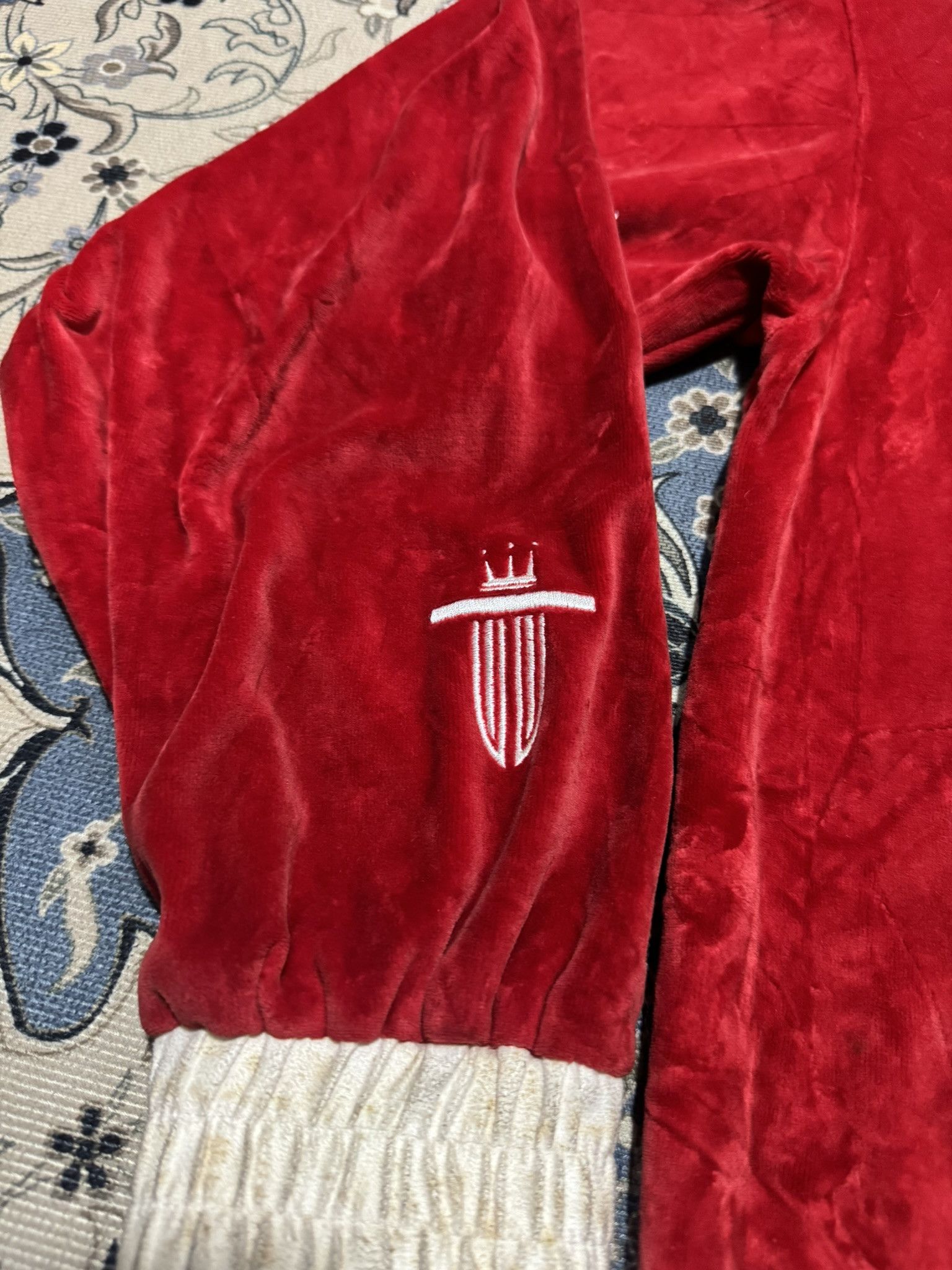 Damani Dada × JNCO × Vintage Vintage Dada Supreme Velvet Top Track Jacket Size US L / EU 52-54 / 3 - 4 Thumbnail