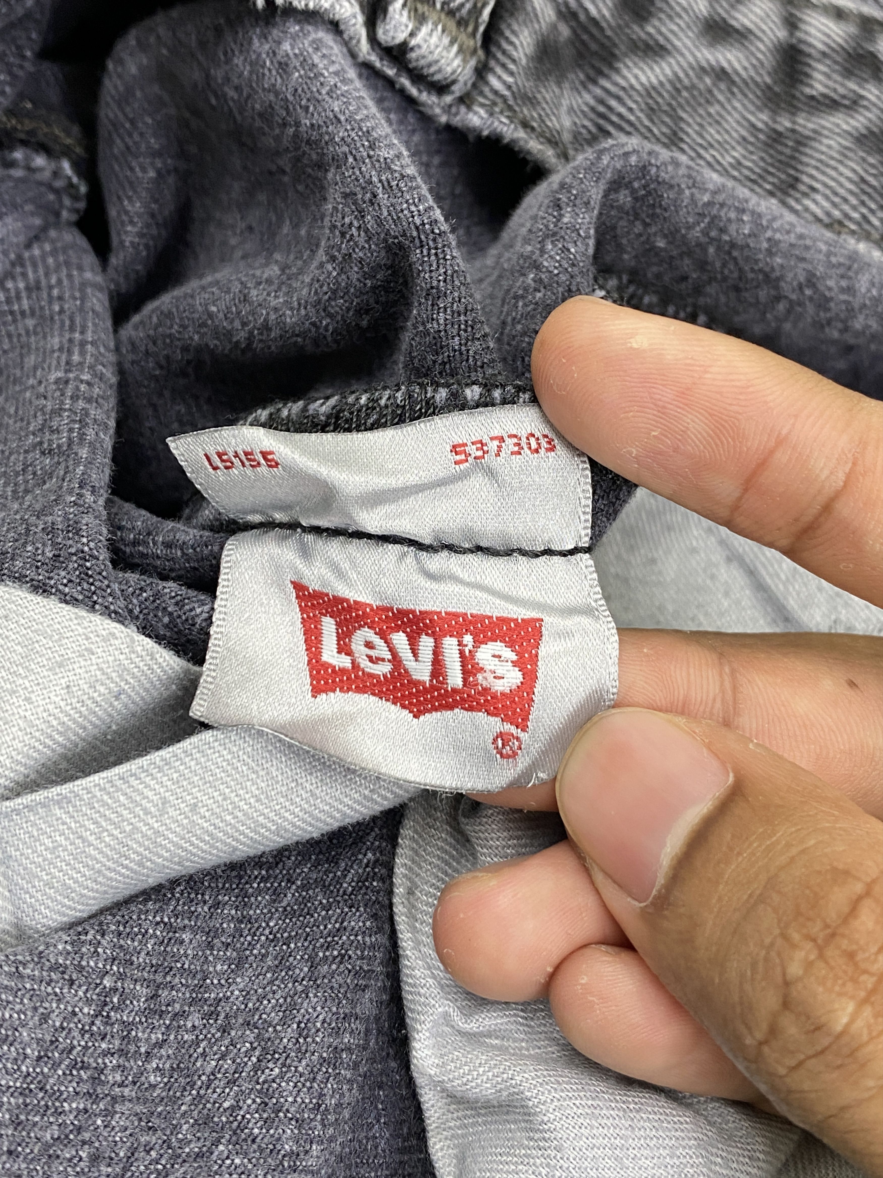 Levi's Vintage Levis 501 Distressed Faded Black Jeans DP2733 Size US 31 - 9 Thumbnail