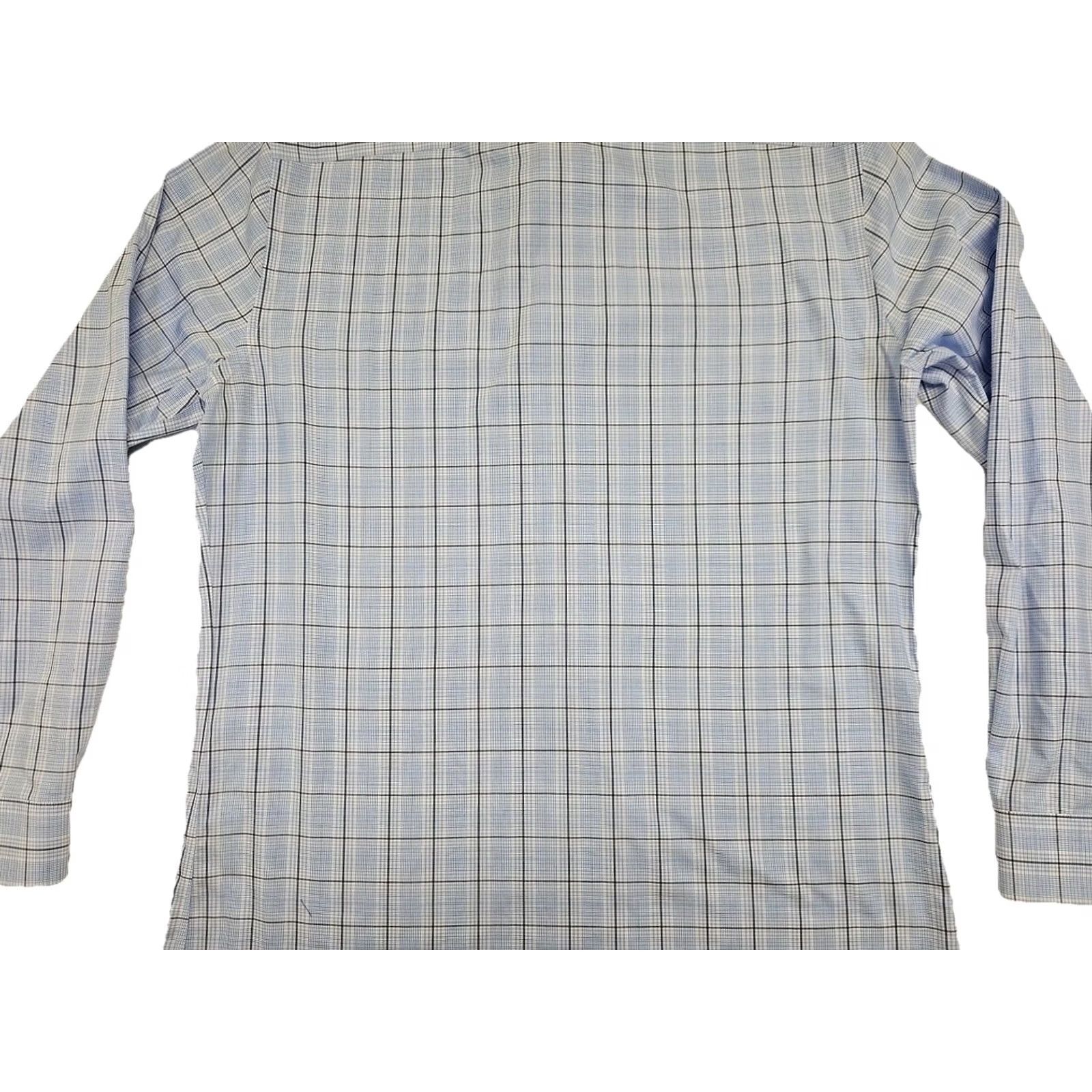 Banana Republic Banana Republic Blue Plaid Button-Up Shirt Slim Fit L Men Long Sleeve Casual Modern Geometric Plaid Size US L / EU 52-54 / 3 - 7 Thumbnail