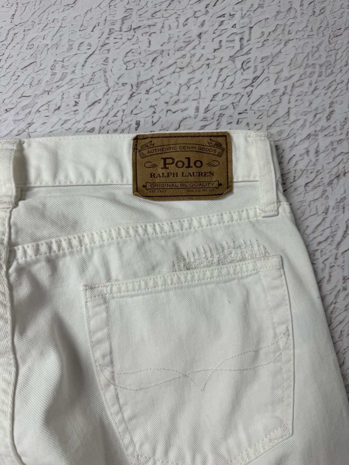 Polo Ralph Lauren Polo Ralph Lauren white distressed denim jeans pants Size US 30 / EU 46 - 19 Thumbnail
