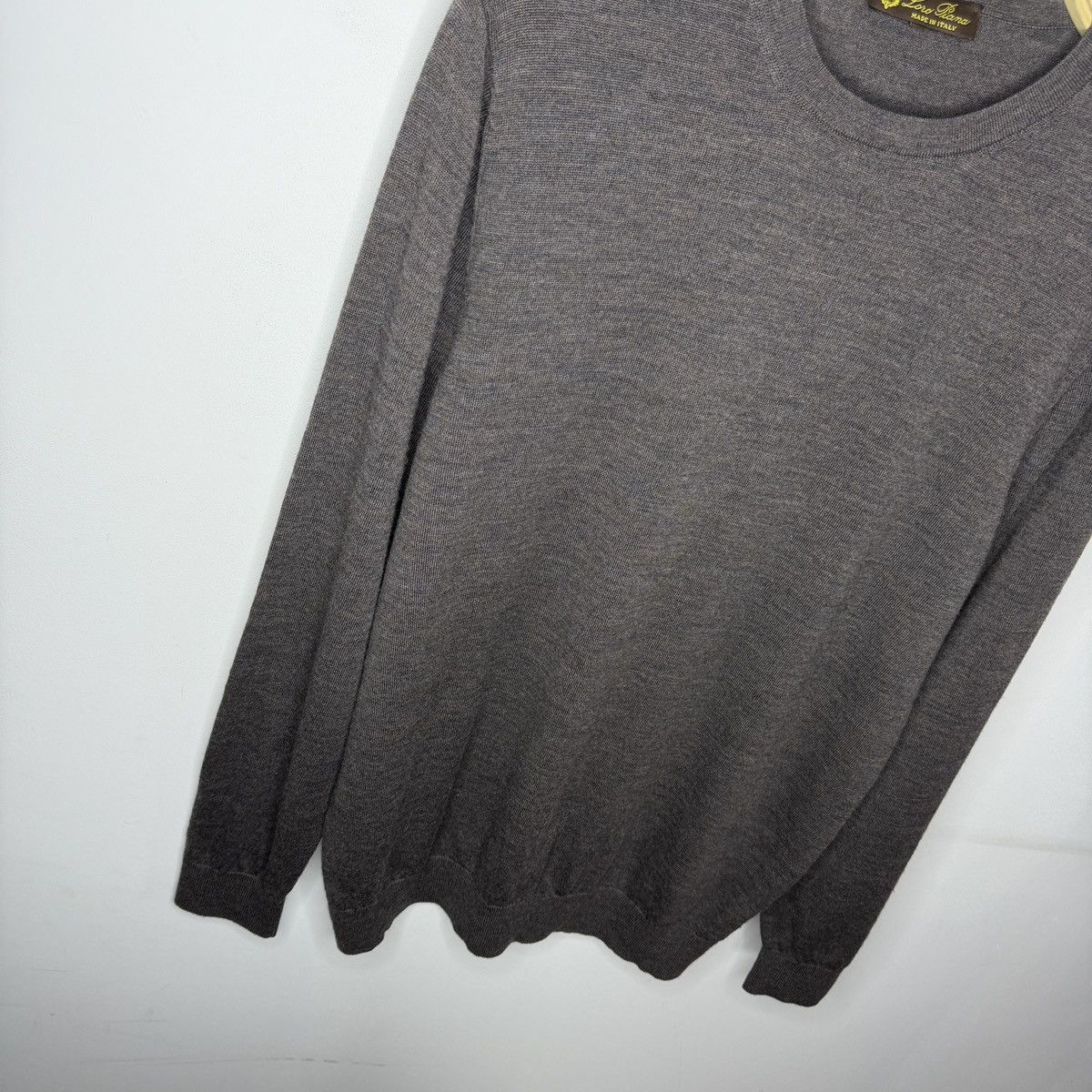 Loro Piana Loro Piana Mens Sweater Jumper Wool L Grey Size US L / EU 52-54 / 3 - 7 Thumbnail