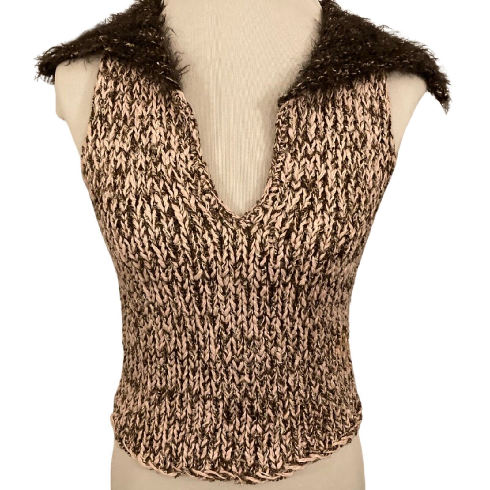 Neiman Marcus Vintage Y2K Suss Design Handmade Sweater Vest, Small Size S / US 4 / IT 40 - 2 Thumbnail