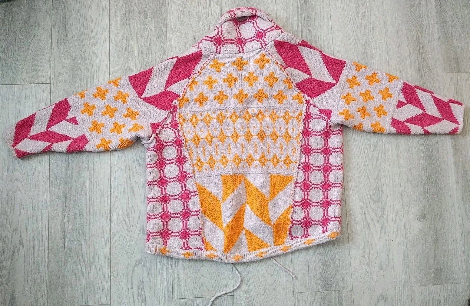 Free People Free People Cardi Apricot Rose Chunky Sweater Cardigan Size S / US 4 / IT 40 - 5 Thumbnail