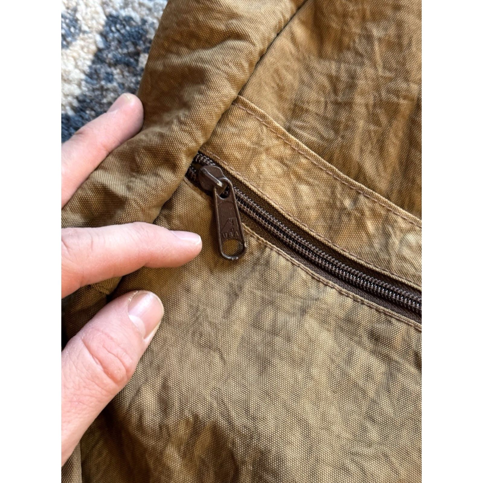 Vintage VINTAGE AmeriBag Sling Bag Backpack Brown Nylon UNISEX Adults Large 19" 13x6x19 Outdoor Hiking Camping Nylon Lined Textured Size ONE SIZE - 4 Thumbnail