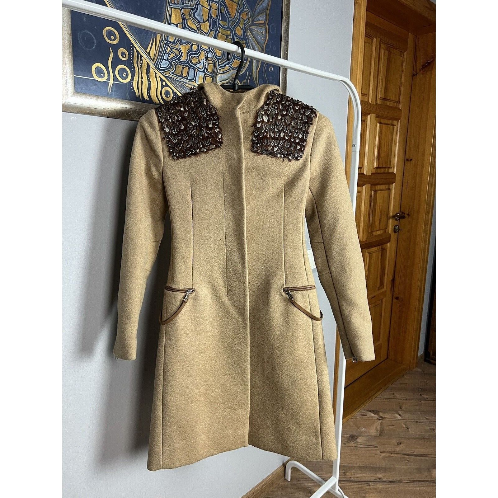 Prada RARE! Prada Beige Camelwool Hooded Coat Size 38 Size XS / US 0-2 / IT 36-38 - 1 Thumbnail