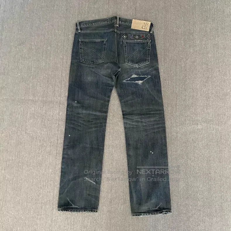 Neighborhood Neighborhood size L Studded King Denim Pants Size US 27 - 3 Thumbnail