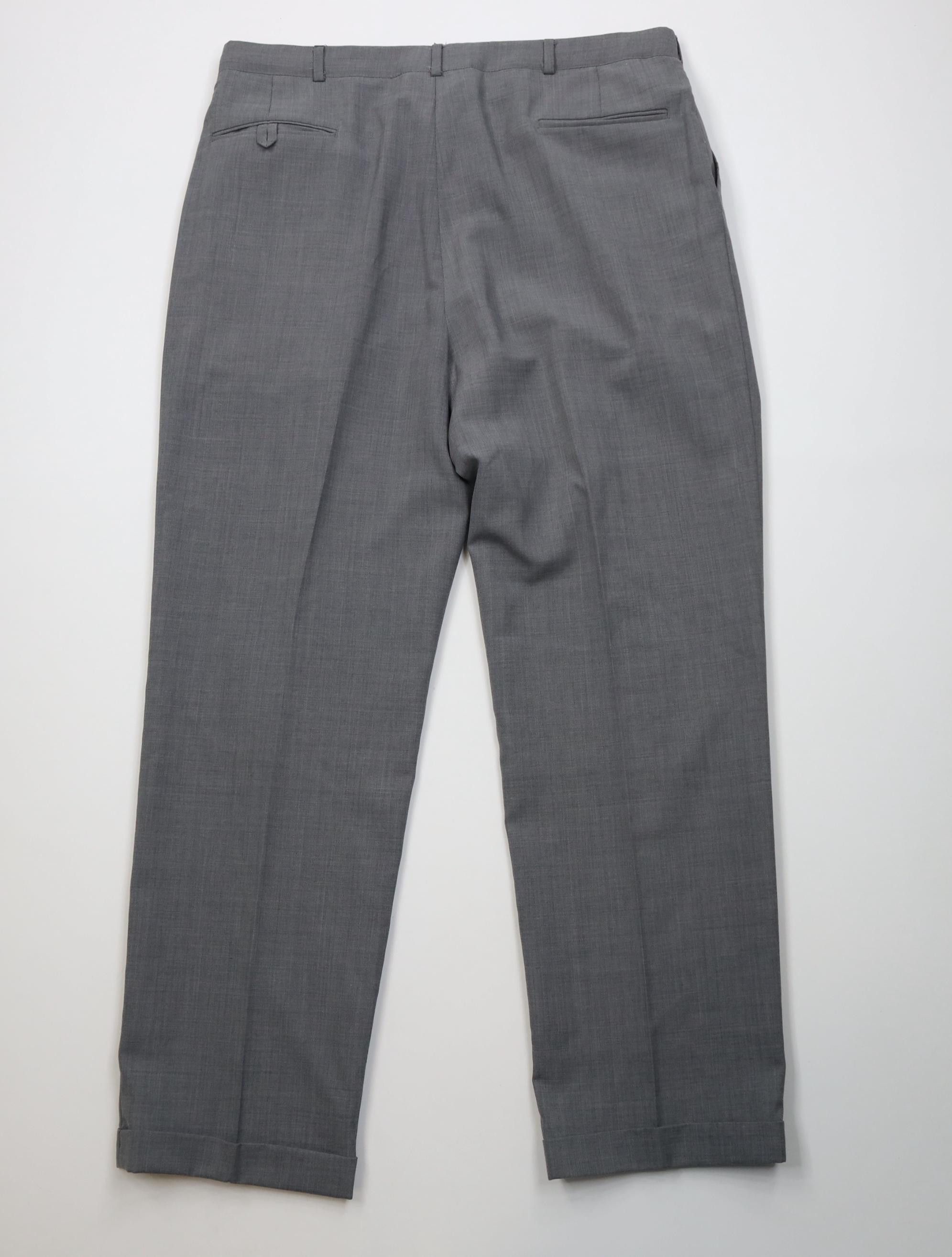 Vintage Vintage 70s Streetwear Chambray Wide Leg Chino Pants Gray Size US 38 / EU 54 - 11 Thumbnail