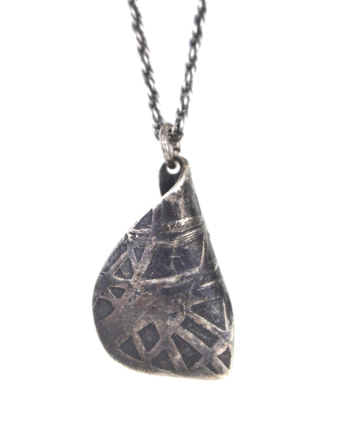 Japanese Brand 2000S JAPANESE HANDCRAFTED SILVER ABSTRACT PENDANT NECKLACE Size ONE SIZE - 1 Thumbnail