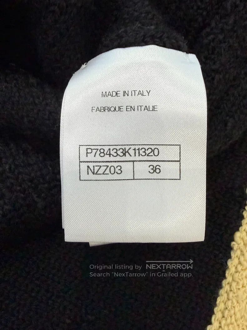 Chanel Chanel Black and yellow colour-blocked wool knitted cardig Size XS / US 0-2 / IT 36-38 - 5 Thumbnail