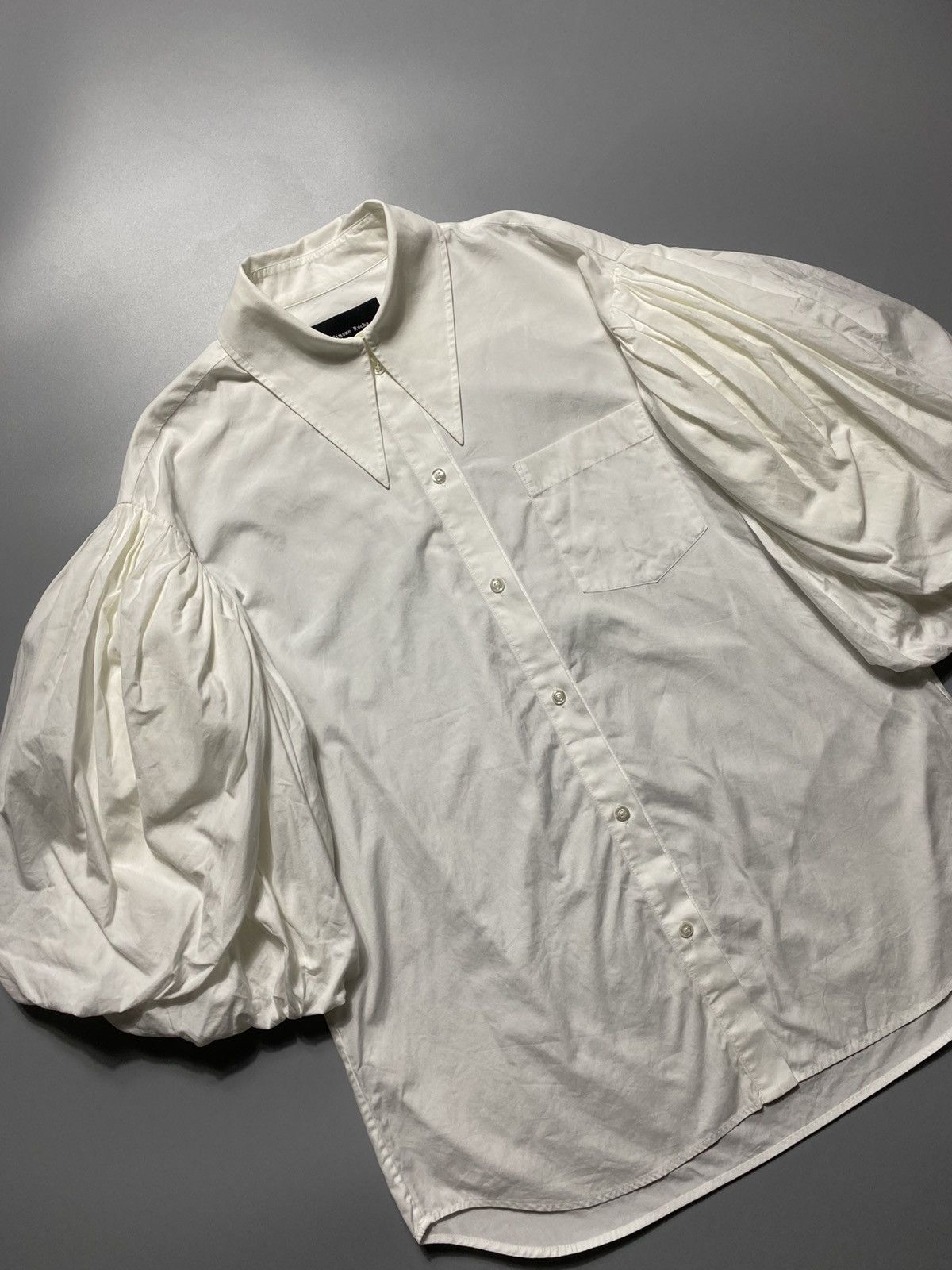 Simone Rocha SIMONE ROCHA WHITE COTTON PUFF SLEEVES Size XS / US 0-2 / IT 36-38 - 3 Thumbnail