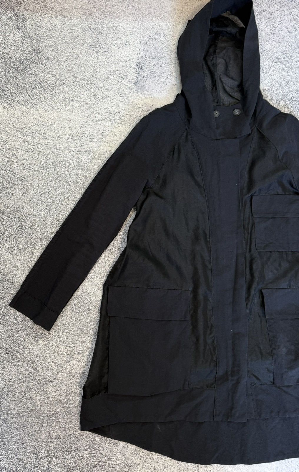 Annette Gortz Annette Gortz Women Hooded Jacket Coat Linen Silk Size 38 Size M / US 6-8 / IT 42-44 - 5 Thumbnail