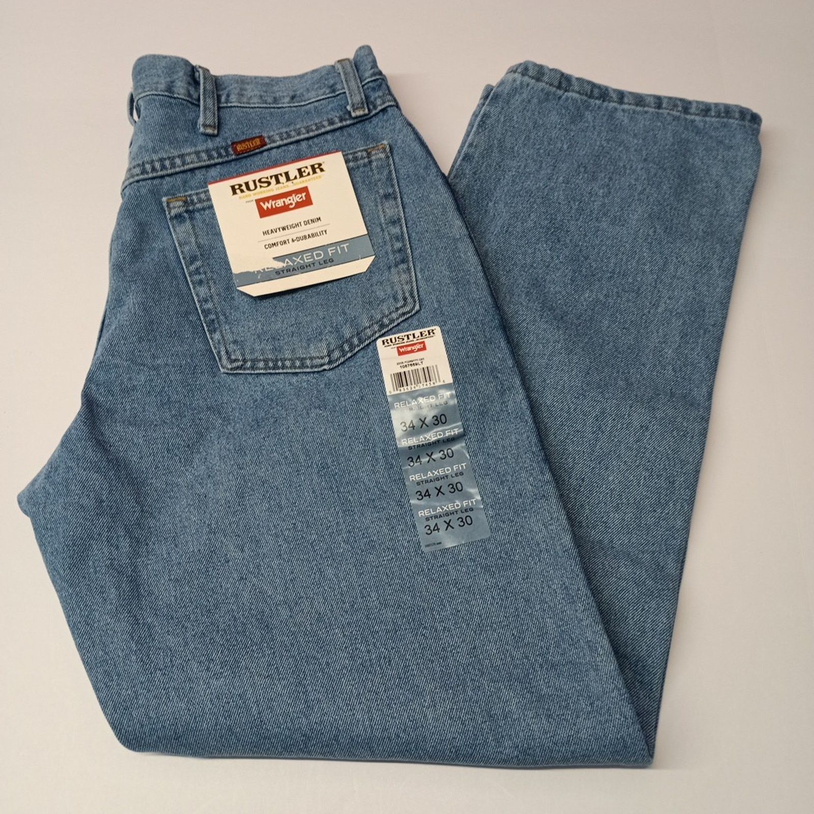 Wrangler Wrangler Relaxed Jeans Men's Size 34x30 Blue Heavyweight Size US 34 / EU 50 - 1 Thumbnail