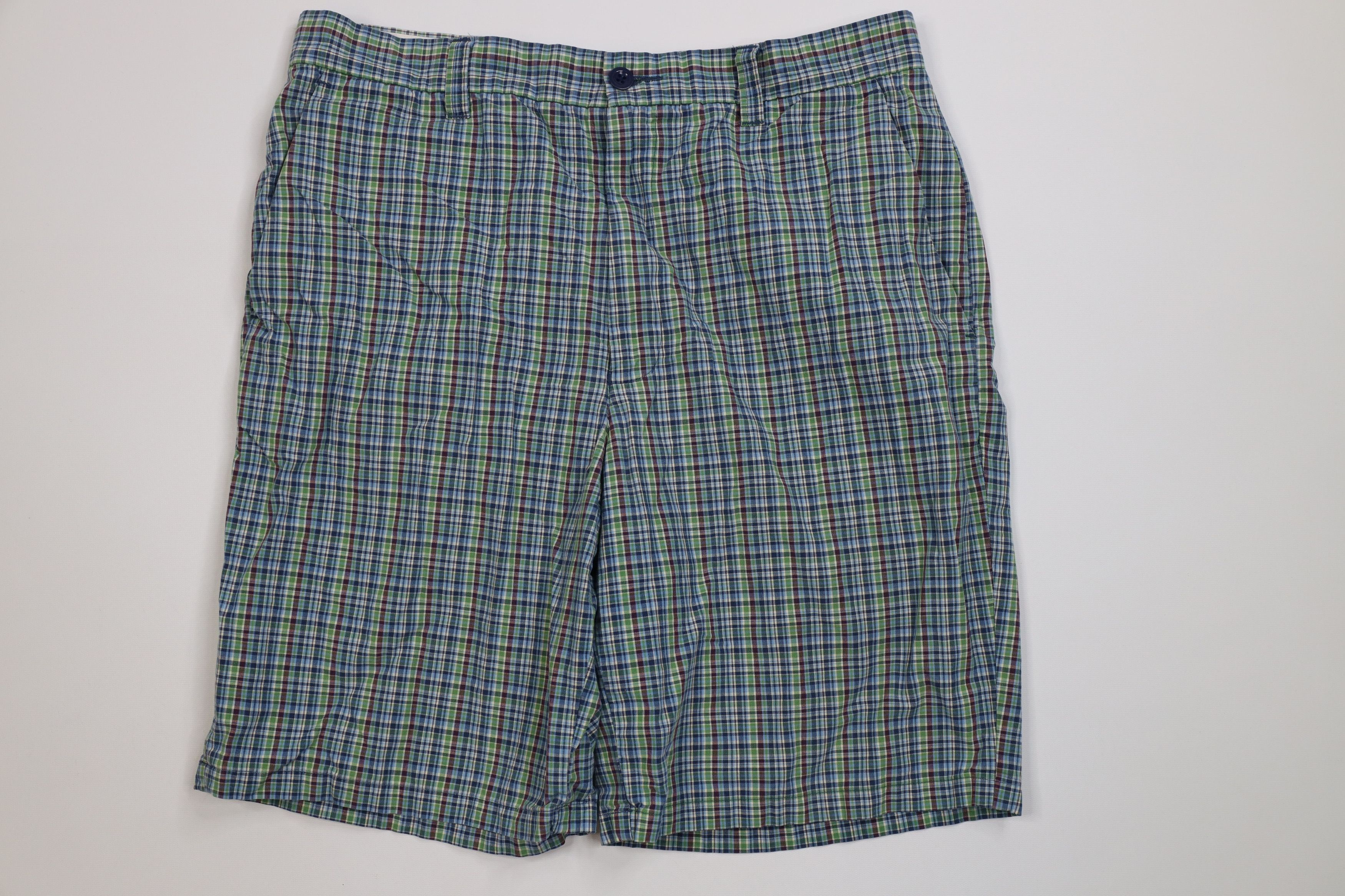 Gap Vintage Y2K 2001 Gap Madras Plaid Chino Shorts Cotton Size US 36 / EU 52 - 1 Thumbnail