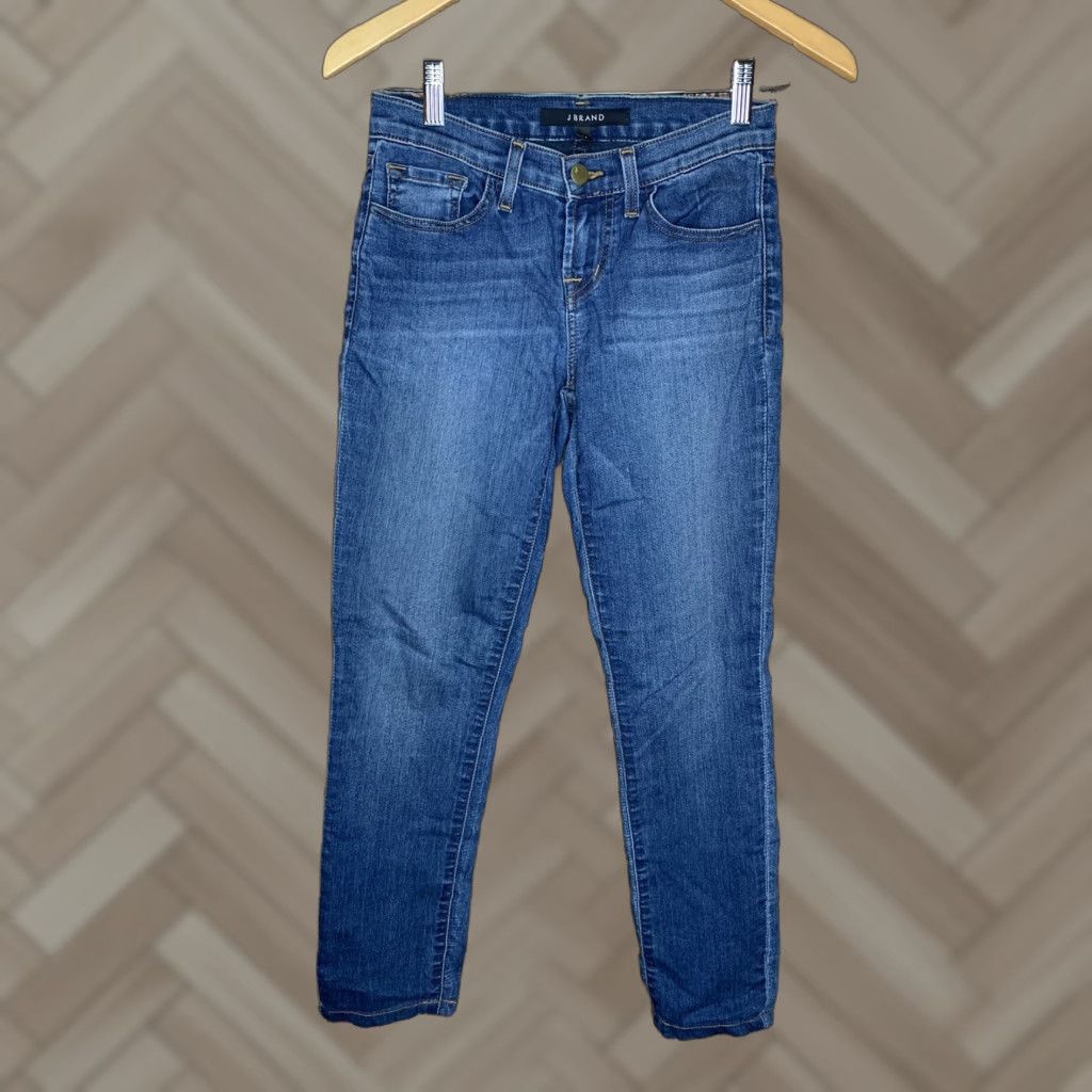 J Brand J Brand Jeans 24 Mendocino Skinny Midrise Women's Blue MSRP 189 Size 42" / US 20 - 1 Thumbnail