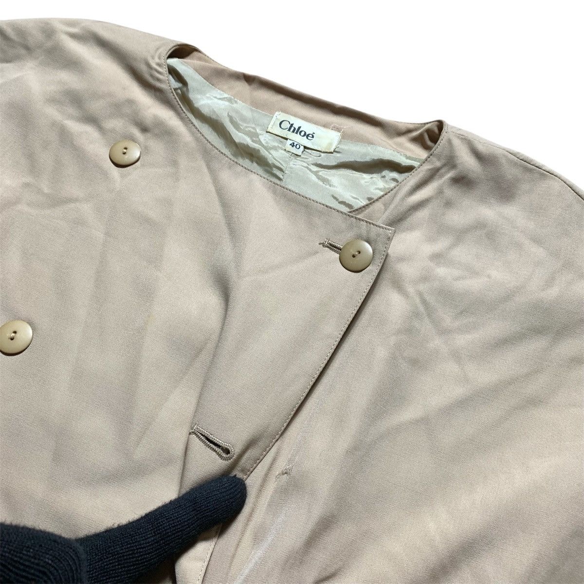 Chloe Vtg 90 Chloe Blazers Biege Double Button Size S / US 4 / IT 40 - 5 Thumbnail