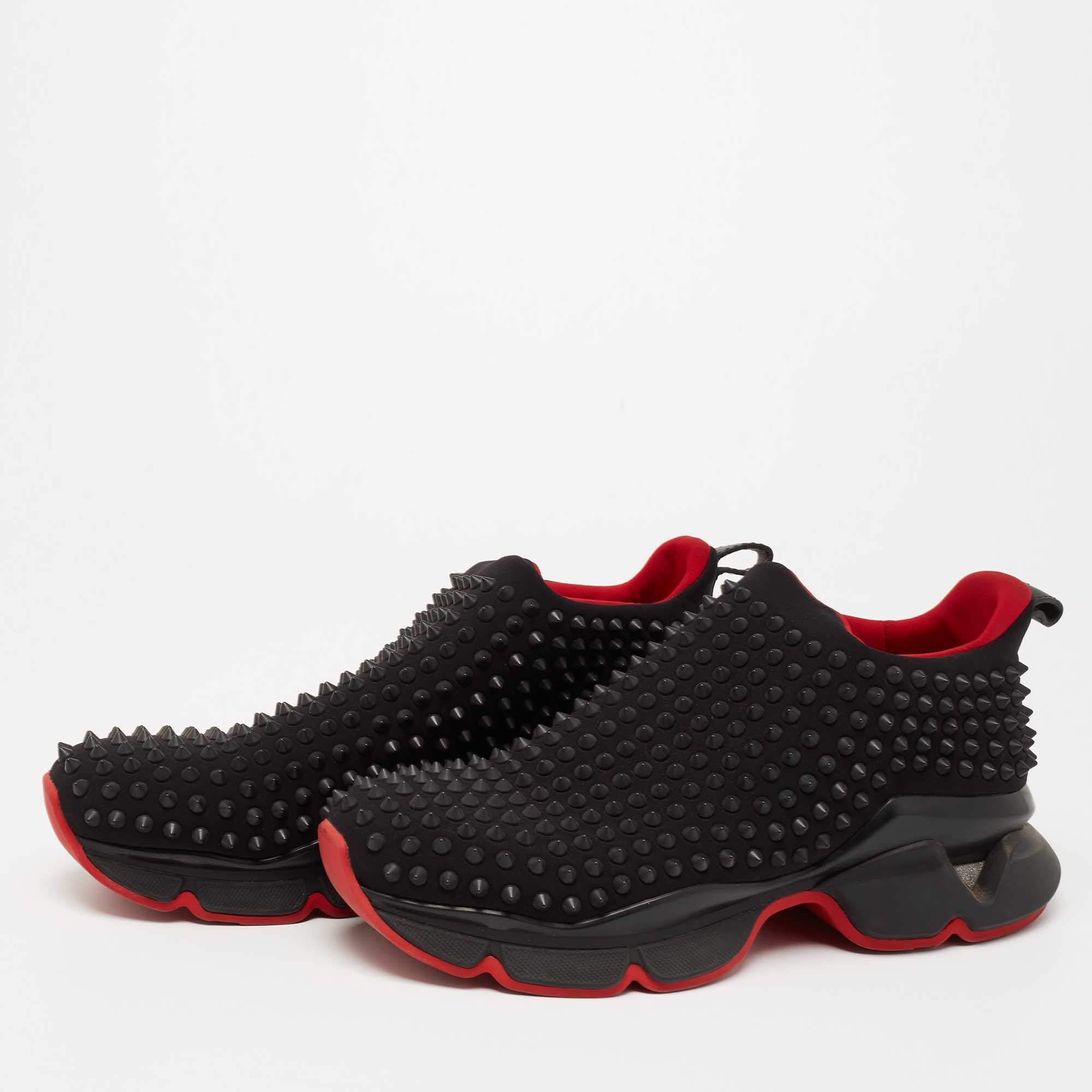 Christian Louboutin o1bcso1str1024 Sneaker in Black Size US 8 / EU 41 - 2 Thumbnail