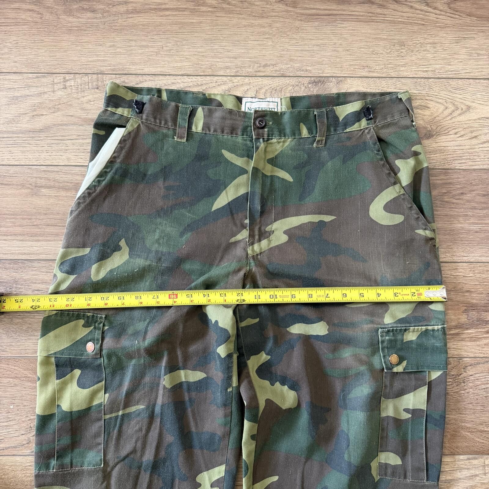 Northwest Territory Vintage 90s Northwest Territory Woodland Camo Cargo Pants Size US 36 / EU 52 - 10 Thumbnail
