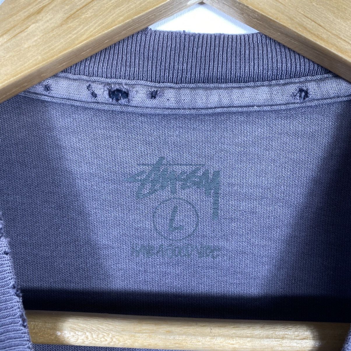 Stussy STUSSY Live & Direct Since 1980 Distressed Faded Tee Shirt Size US L / EU 52-54 / 3 - 7 Thumbnail