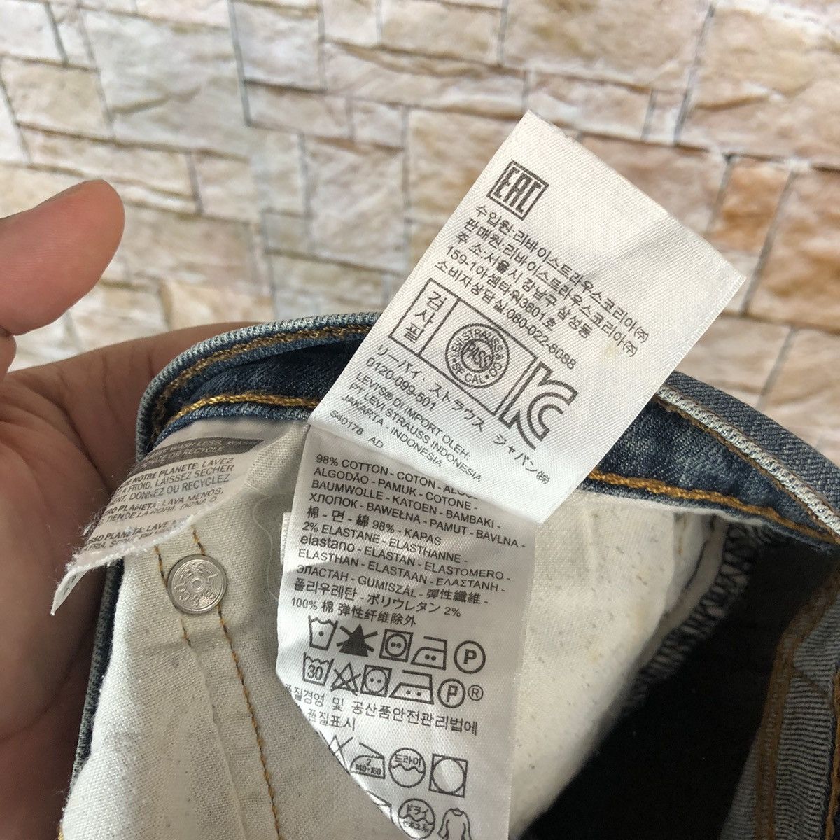 Levi's Levis Blue Denim Pants #A1037 Size US 34 / EU 50 - 21 Thumbnail