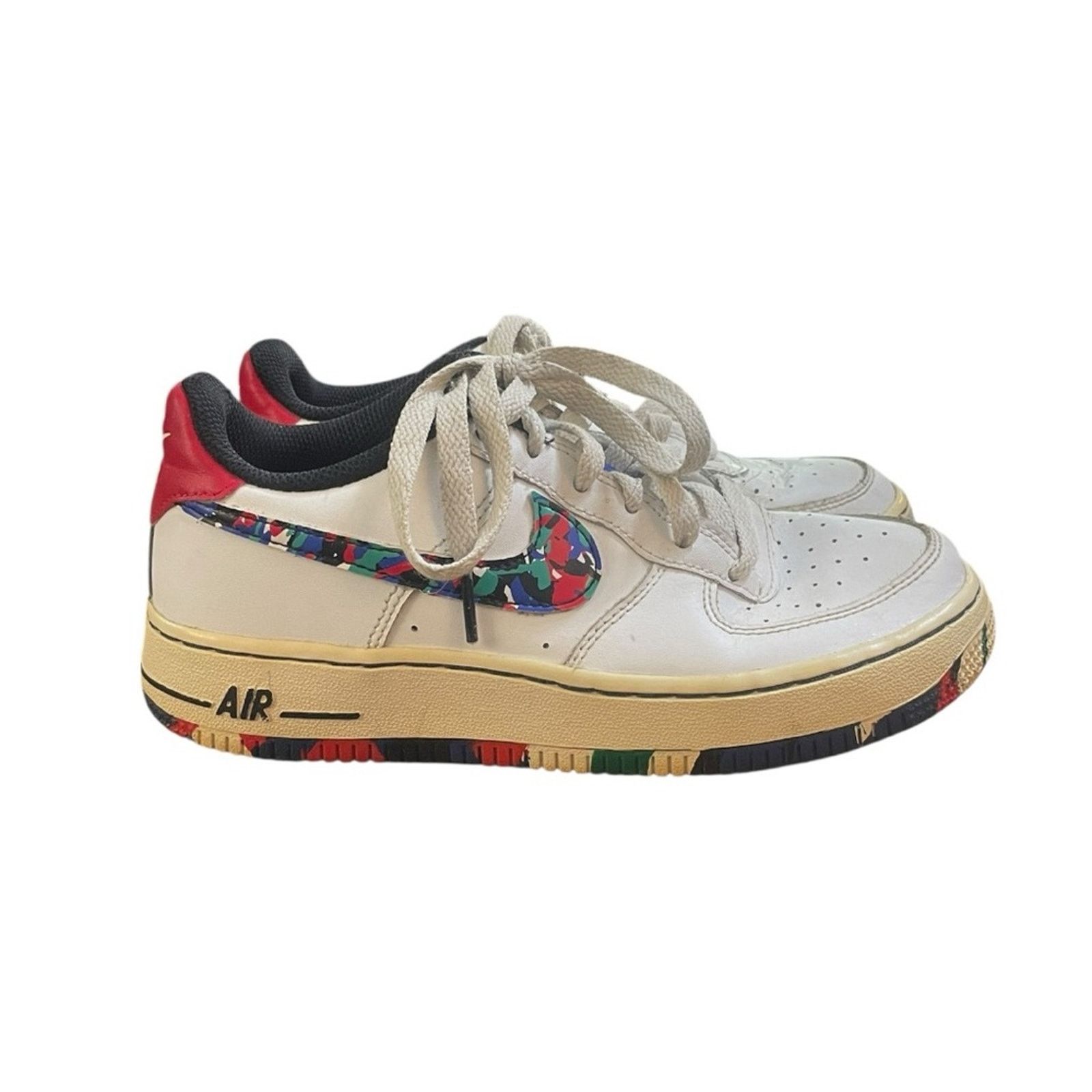 Nike NIKE Air Force 1 Low Crayon White Multi Colored Size 4Y Size US 5.5 / IT 35.5 - 2 Thumbnail