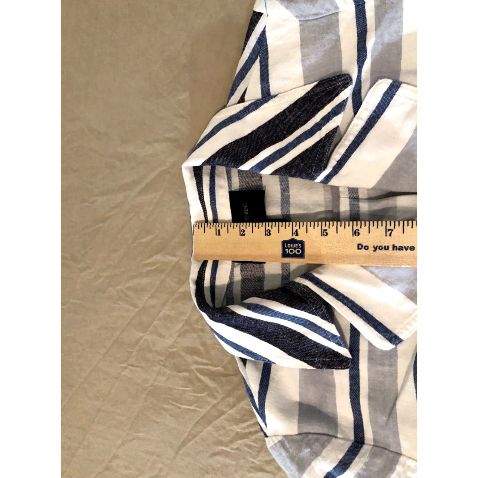 Banana Republic VINTAGE Banana Republic Linen Jacket Women S Small White Blue Shirt Jacket Womens S Blue Linen Banana Republic Jacket Women S Small White Blue Size S / US 4 / IT 40 - 5 Thumbnail