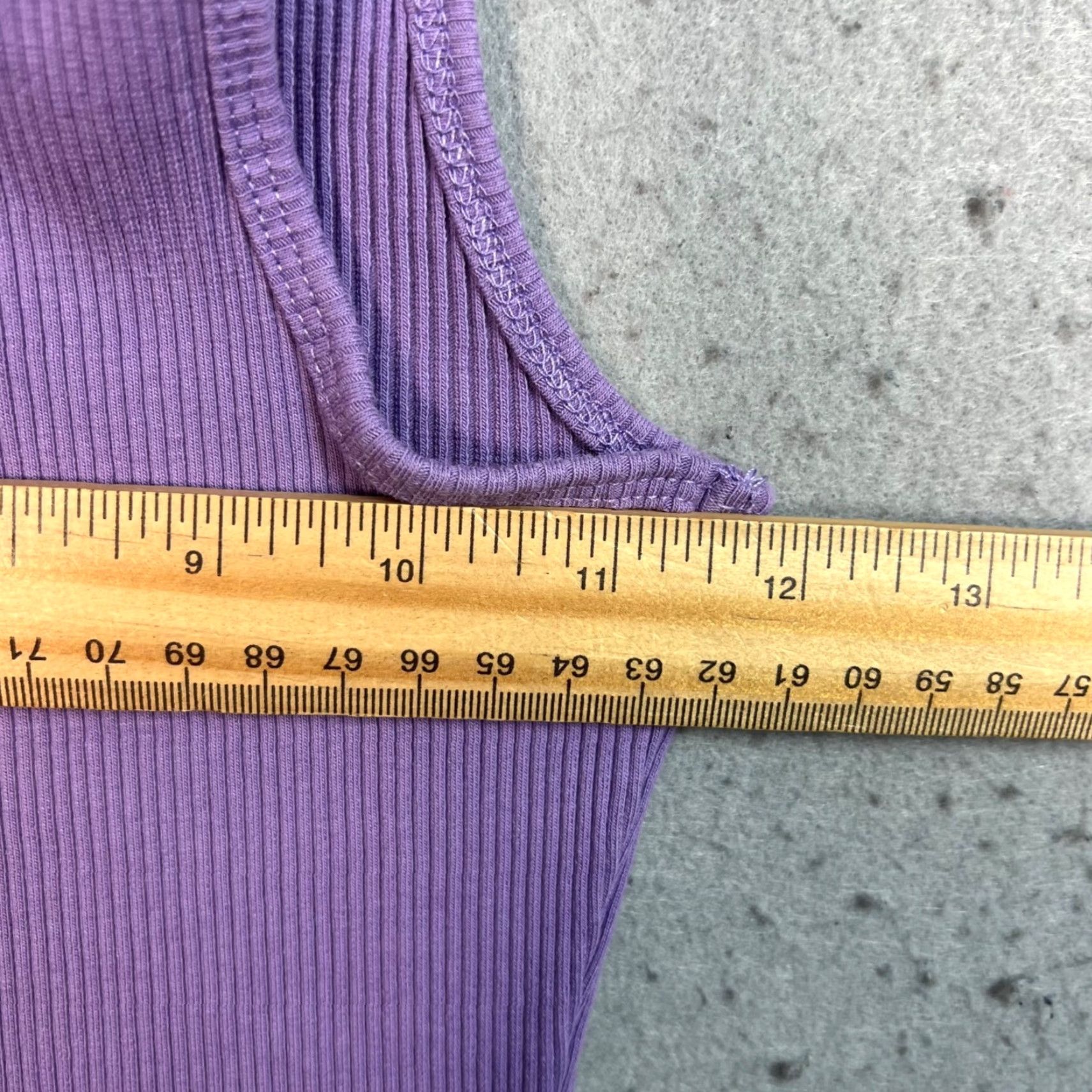 Asos ASOS Design Womens Tank Dress Purple Ribbed Knit Midi Dress 2 Sleeveless Party/Cocktail Summer Spring Womens Size XS / US 0-2 / IT 36-38 - 5 Thumbnail