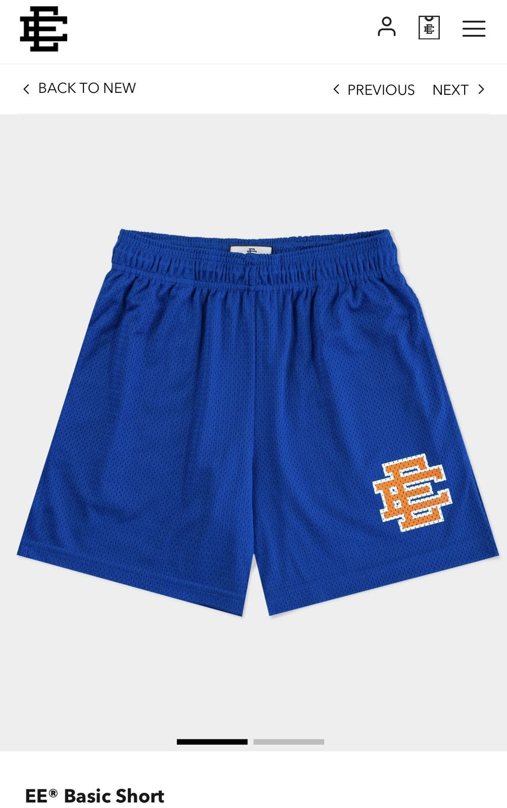 Eric Emanuel NEW Eric Emanuel Basic Short Blue Lemonade XL Size US 36 / EU 52 - 7 Thumbnail