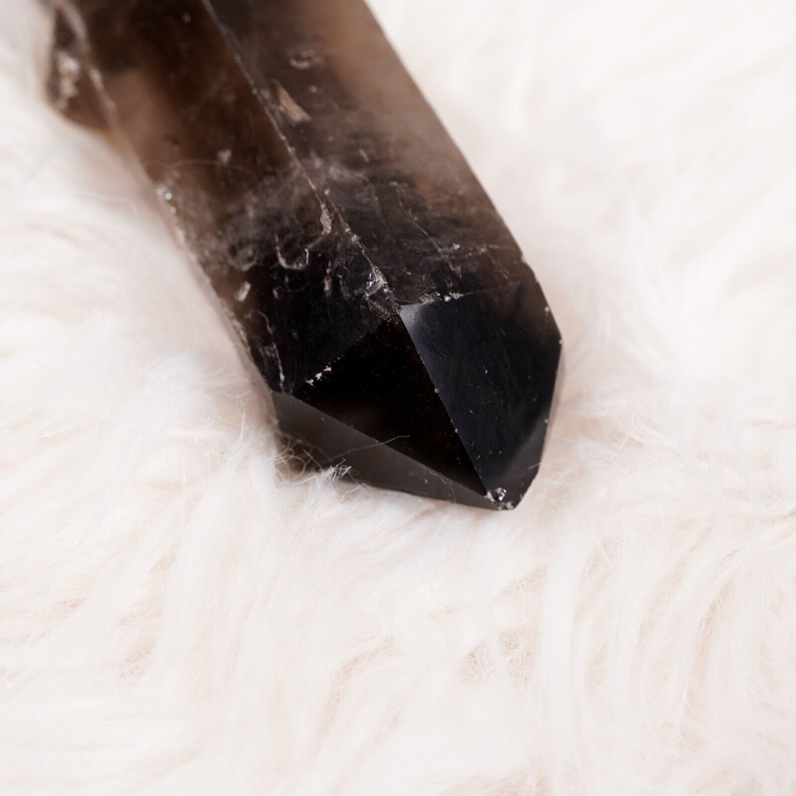 Other Large Smokey Quartz Crystal Point 4" Healing Gemstone Wand Size ONE SIZE - 6 Thumbnail
