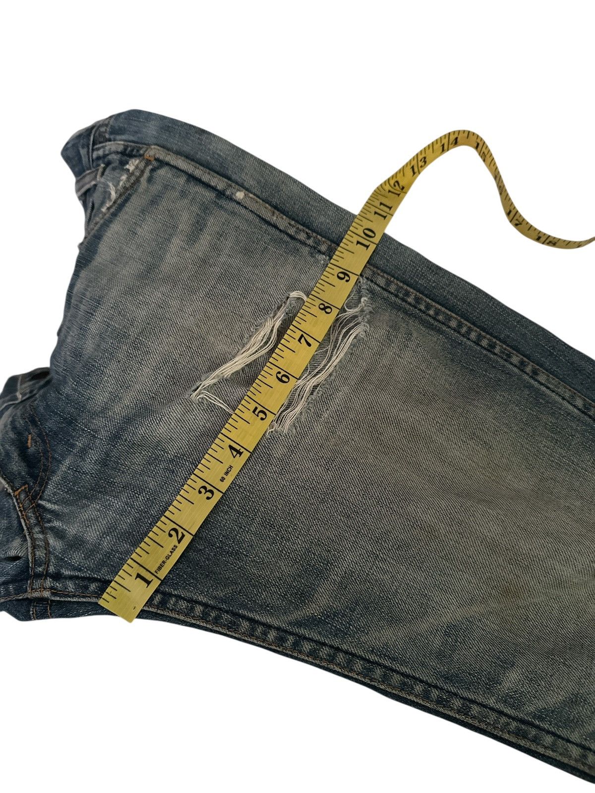 Levi's Distress Levis Vintage Orange Tagg Big E Japan. Size US 32 / EU 48 - 13 Thumbnail