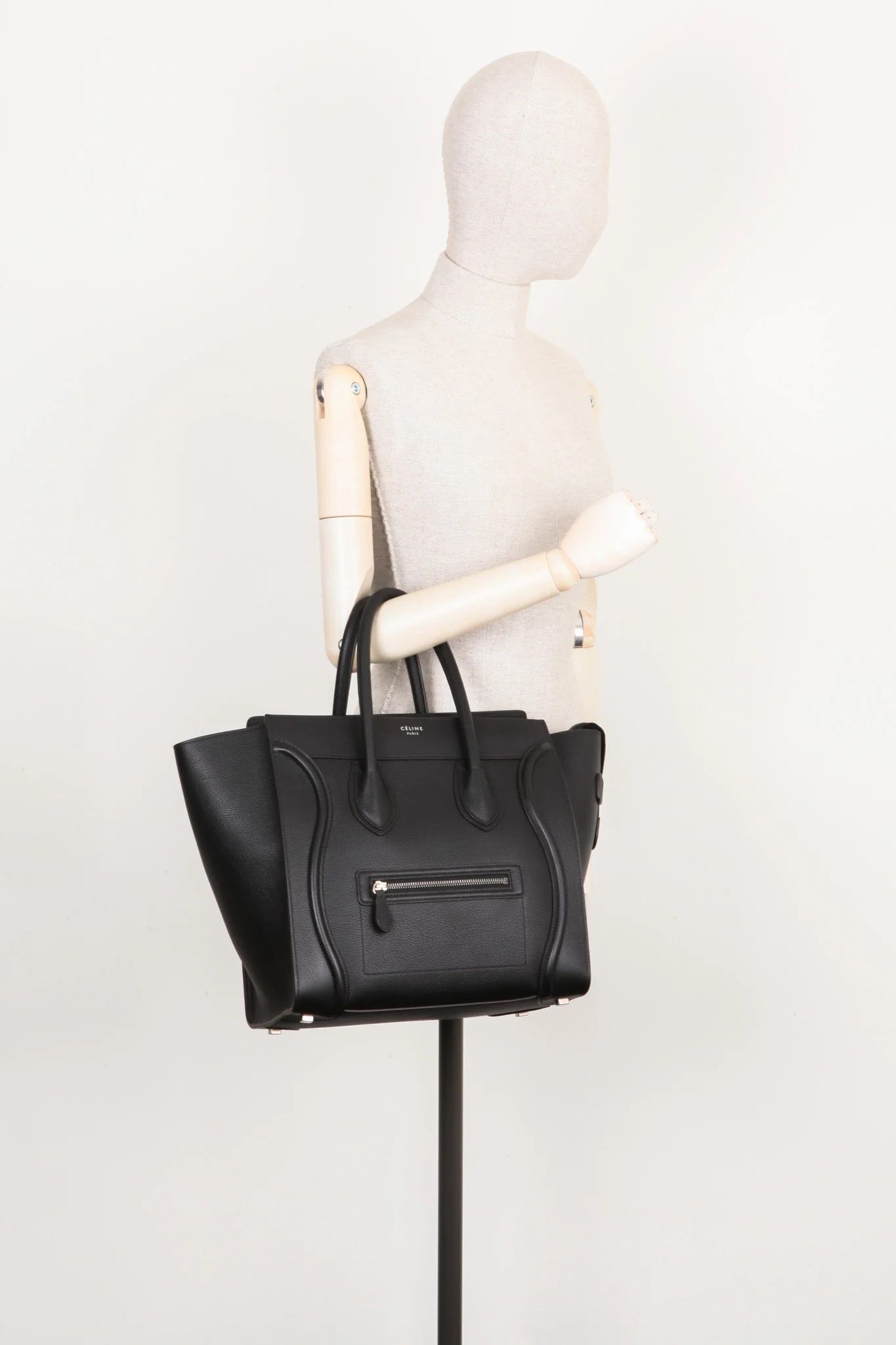 Celine o1bcso1str0725 Size : OS / 189793 Luggage Mini Bag in Black Size ONE SIZE - 7 Thumbnail