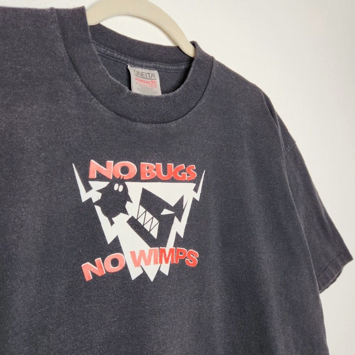Vintage VINTAGE Oneita Black Art Shirt XL Mens Double Sided Tech Qualtrak Bug Eating Machine Computer Size US XL / EU 56 / 4 - 3 Thumbnail