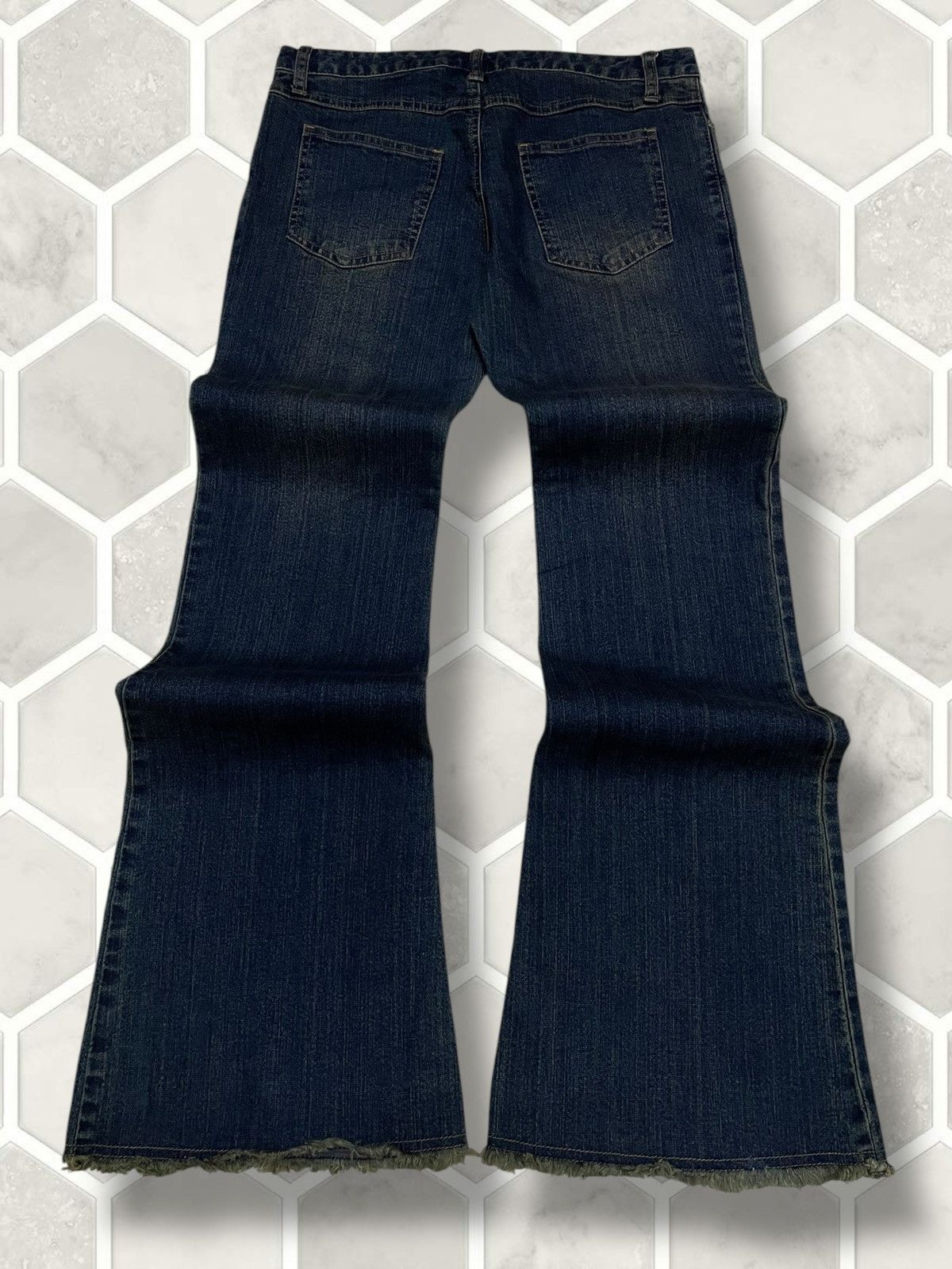 Hysteric Glamour Vintage 1990s Japan Designer Joueraux Echecs Flared Denim Size US 29 - 8 Thumbnail