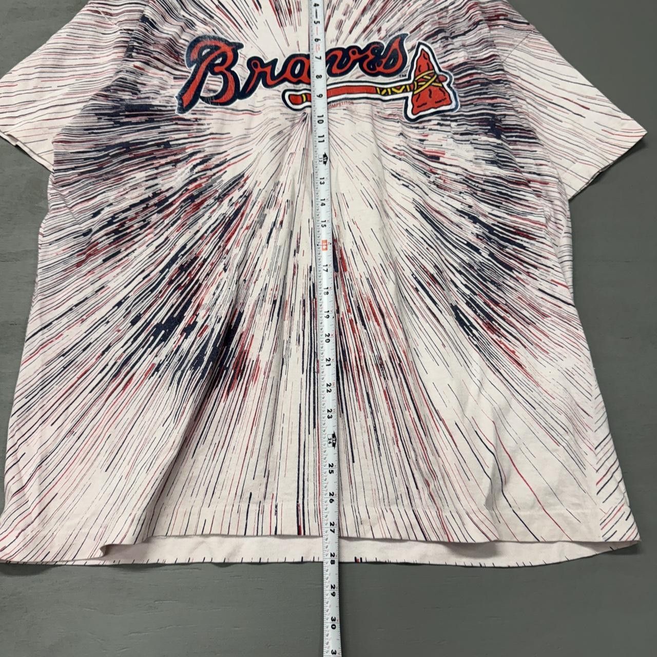 Vintage RARE Vintage Atlanta Braves Explosion MLB Shirt Large Size US L / EU 52-54 / 3 - 4 Thumbnail