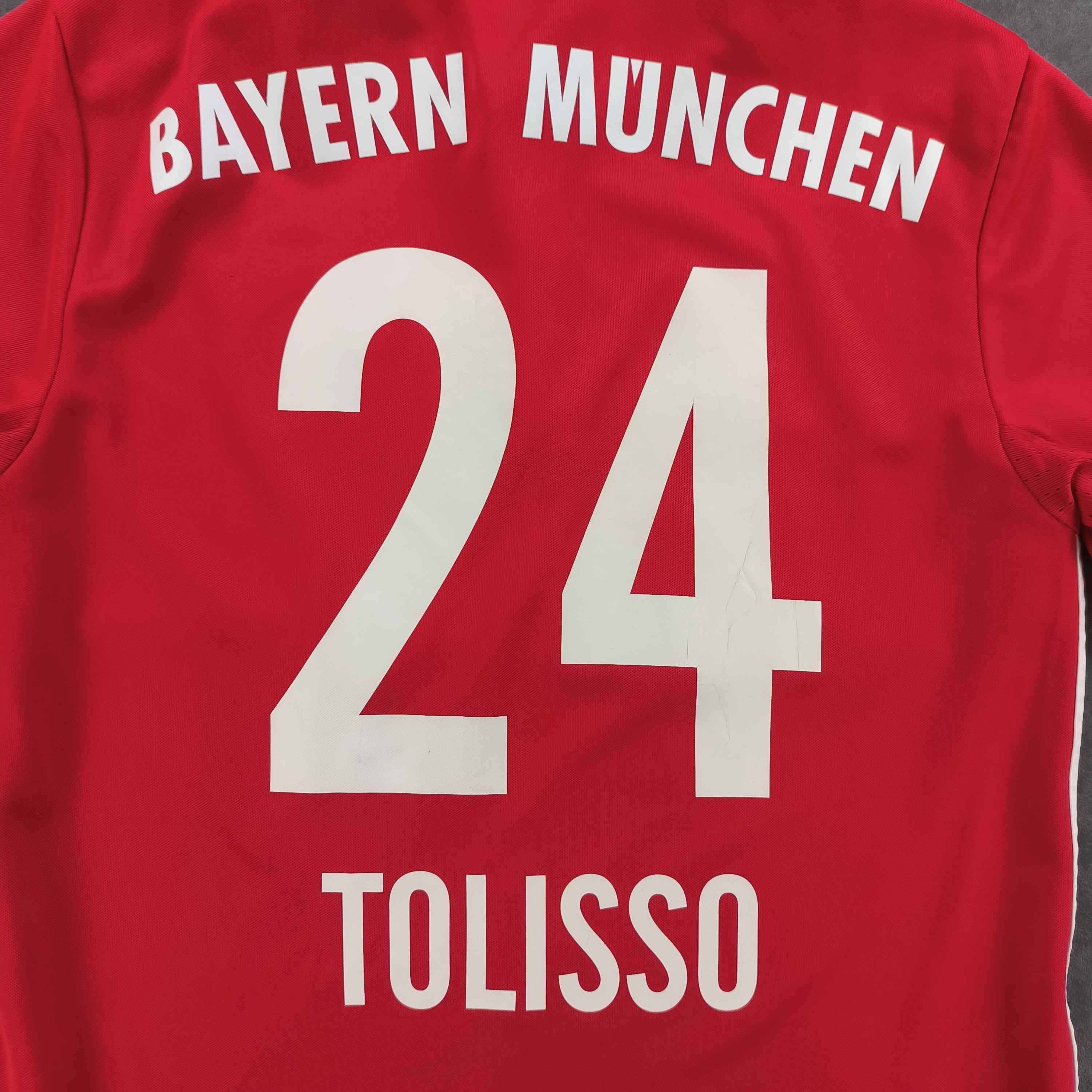 Adidas Bayern Munich 2016-17 Adidas home Tolisso football jersey XS Size US XS / EU 42 / 0 - 6 Thumbnail
