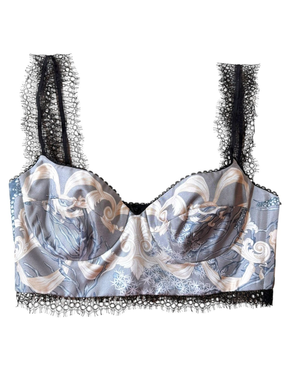 Versace Versace Silk Twill Holiday Print Bra Top Size XS / US 0-2 / IT 36-38 - 2 Thumbnail