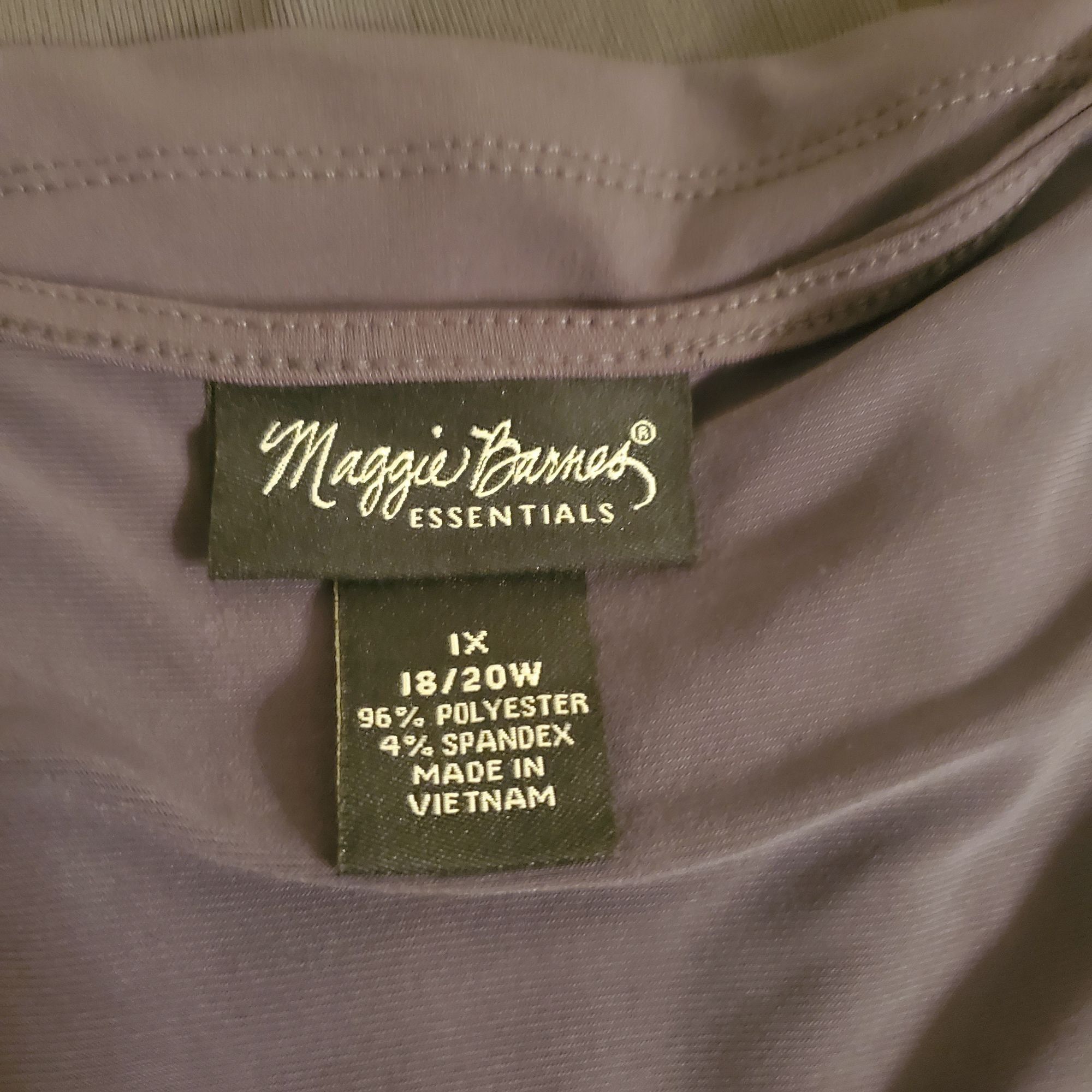 Other Maggie Barnes 1X Gray Slinky Liquid Knit Top Skirt 2 Pc Set Size XL / US 12-14 / IT 48-50 - 6 Thumbnail