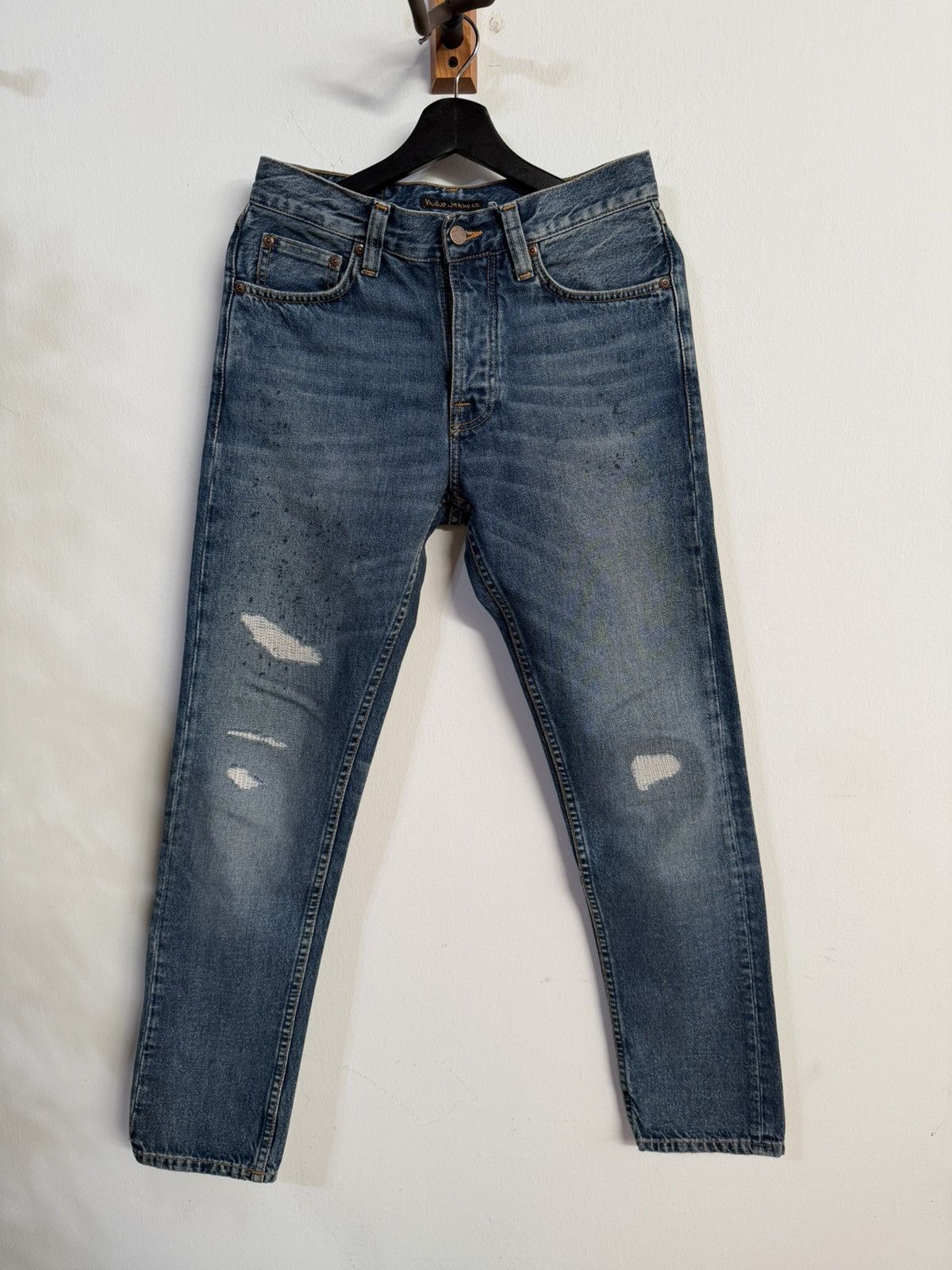 Nudie Jeans Steady Eddie 2 Inked Blue Size US 28 / EU 44 - 1 Thumbnail
