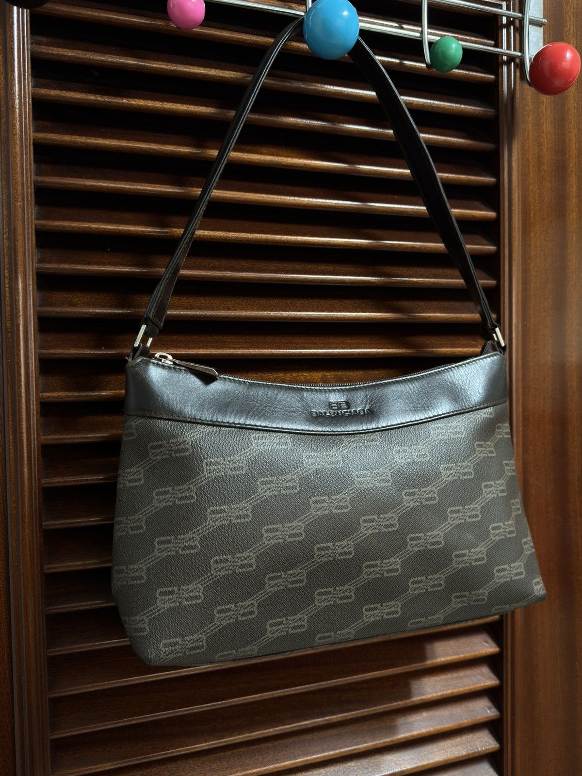 Balenciaga Balenciaga BB Monogram Canvas Satchel Size ONE SIZE - 3 Thumbnail