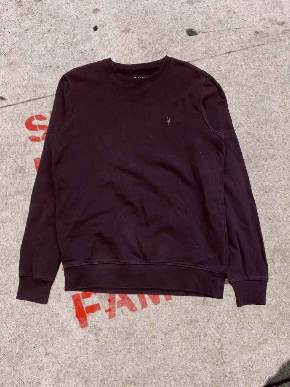 Allsaints 00s Vintage ALLSAINTS Logo Graphic Y2k Sweatshirt Crewneck Size US S / EU 44-46 / 1 - 1 Thumbnail