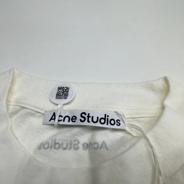 Acne Studios Acne Studios White Short Sleeve T-Shirt Size US S / EU 44-46 / 1 - 1 Thumbnail