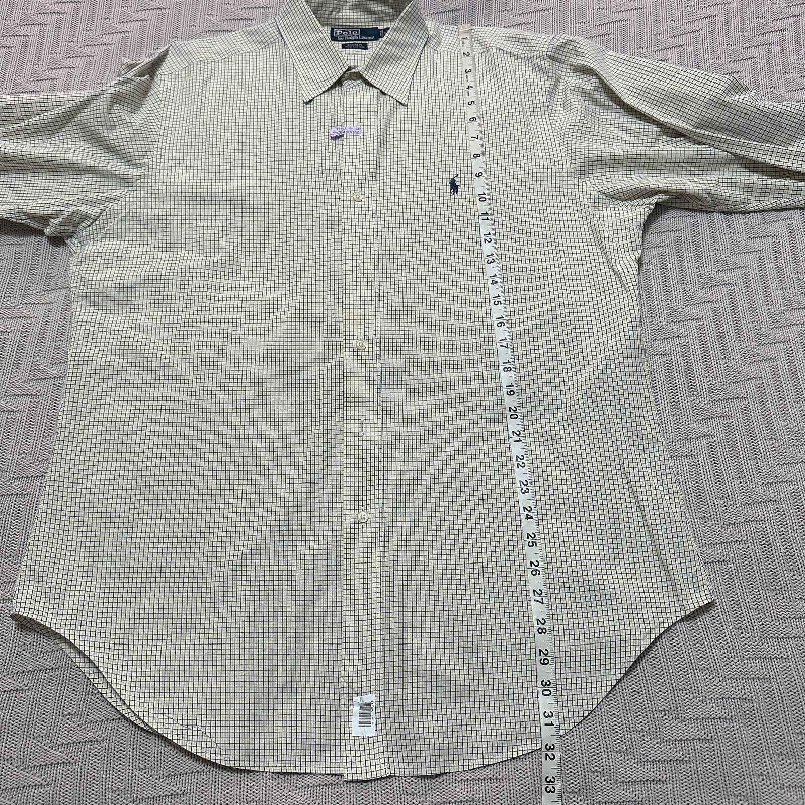Polo Ralph Lauren Polo Ralph Lauren yellow blue plaid Andrew button down Size US L / EU 52-54 / 3 - 7 Thumbnail