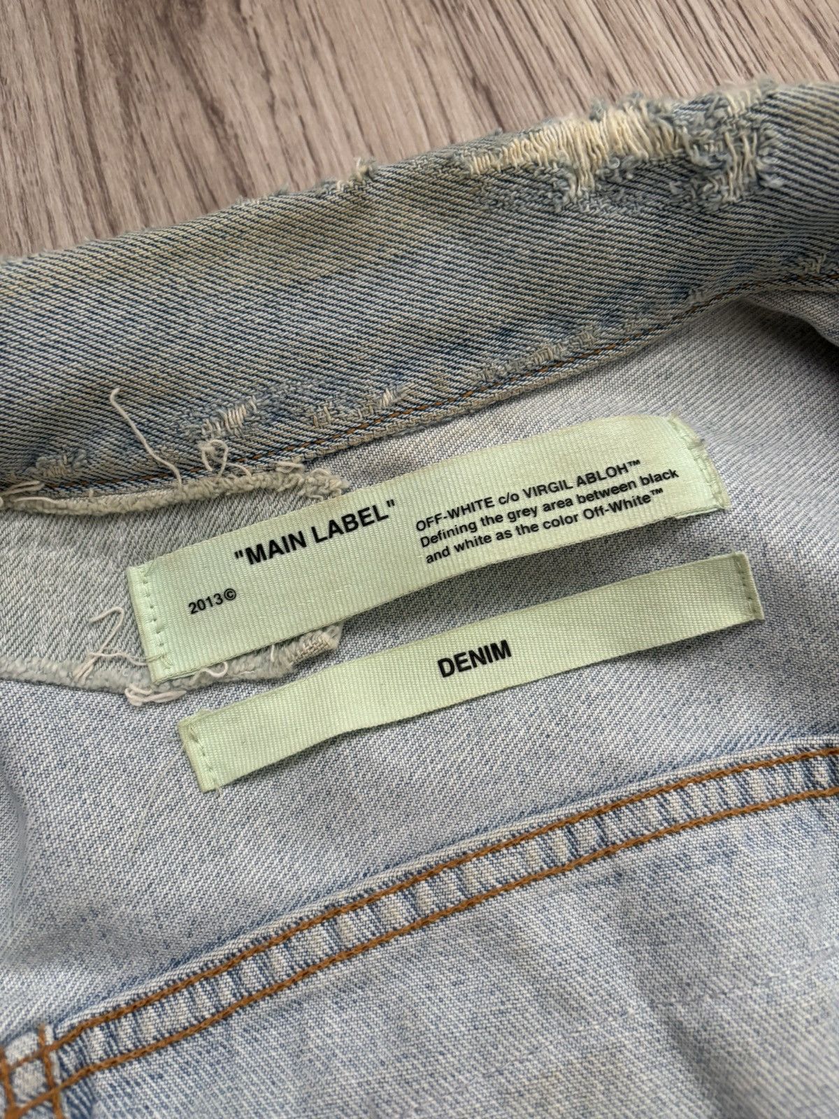 Off-White OFF-WHITE C/O VIRGIL ABLOH CHECKERED DENIM JACKET size 40 Size L / US 10 / IT 46 - 12 Thumbnail