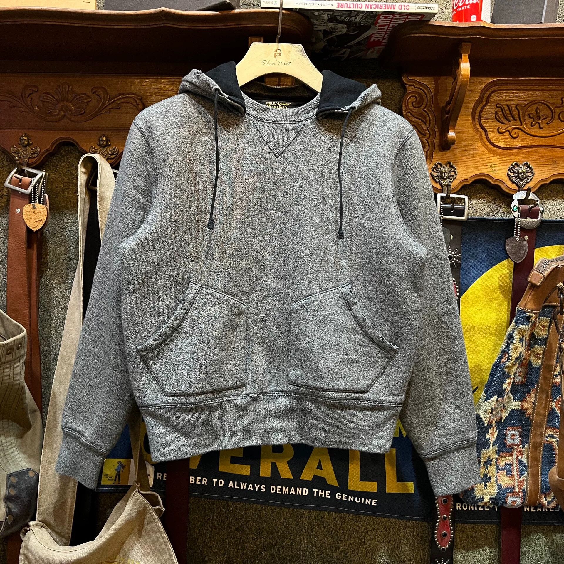 RRL Ralph Lauren gray hooded sweatshirt by RRL Size US S / EU 44-46 / 1 - 1 Thumbnail