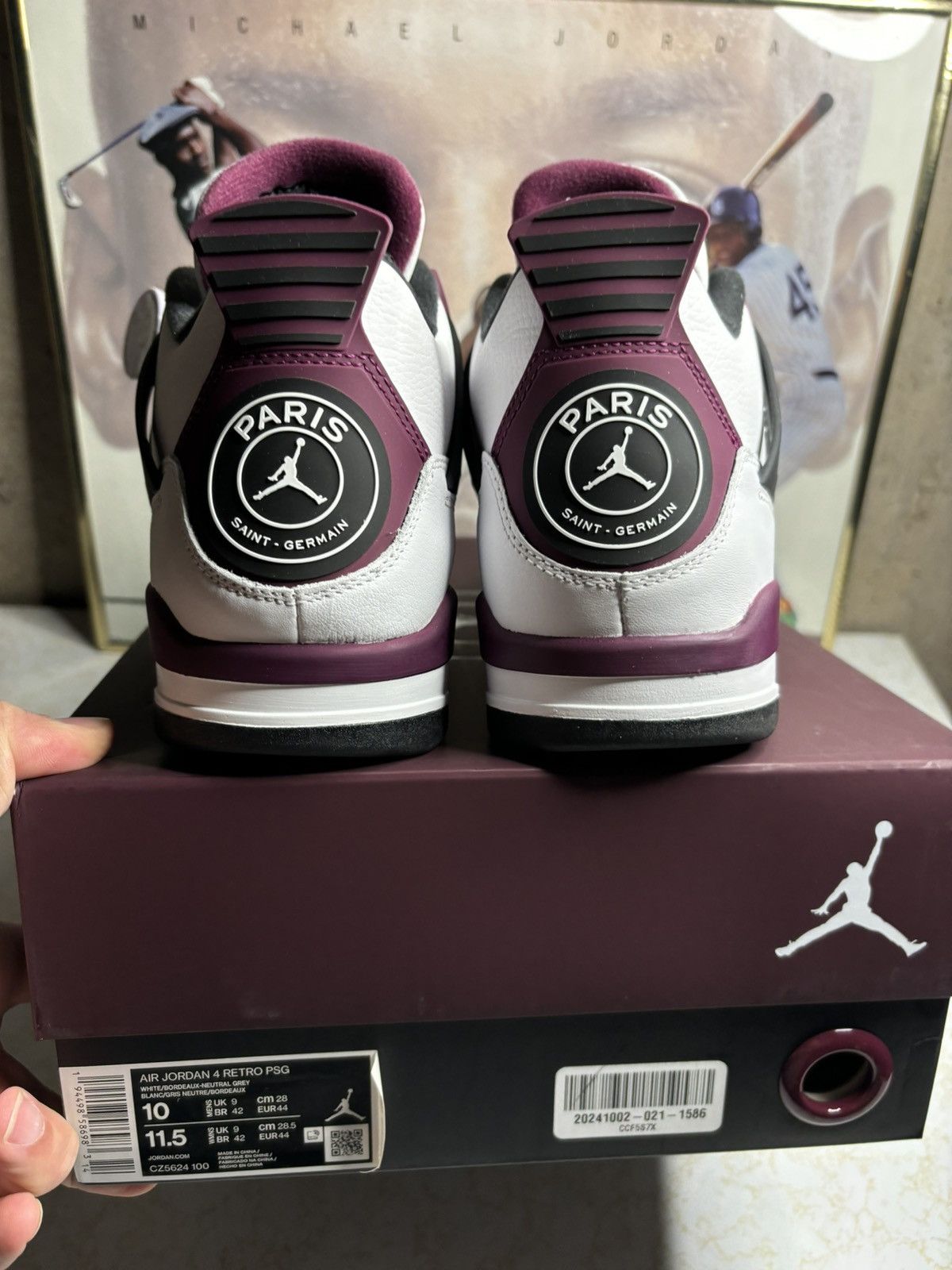 Jordan Brand Jordan Retro 4 “PSG” Size US 10 / EU 43 - 7 Thumbnail
