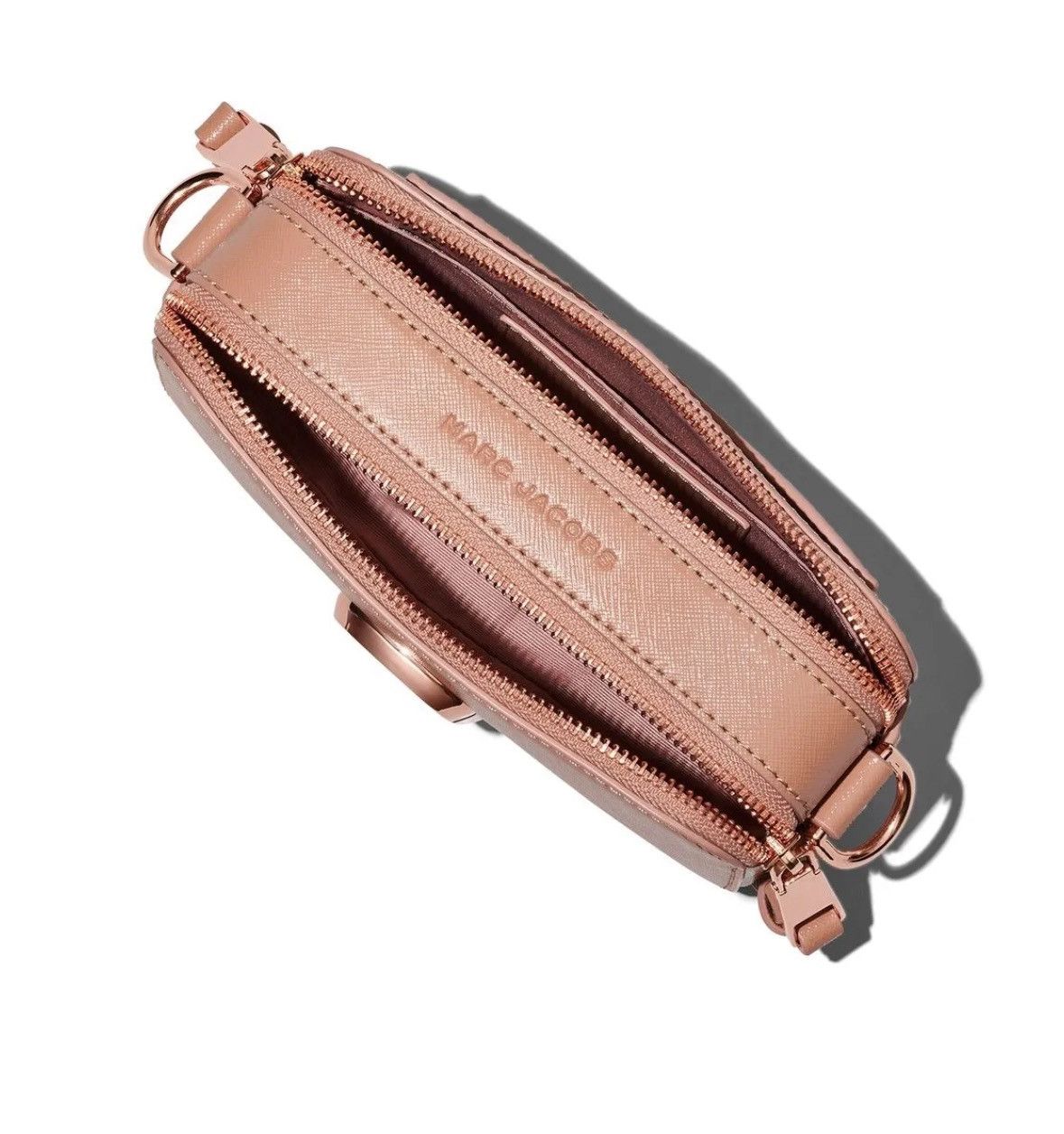 Marc Jacobs Marc Jacobs Snapshot Fur Strap Bag Sunkissed Pink NWT Size ONE SIZE - 6 Thumbnail