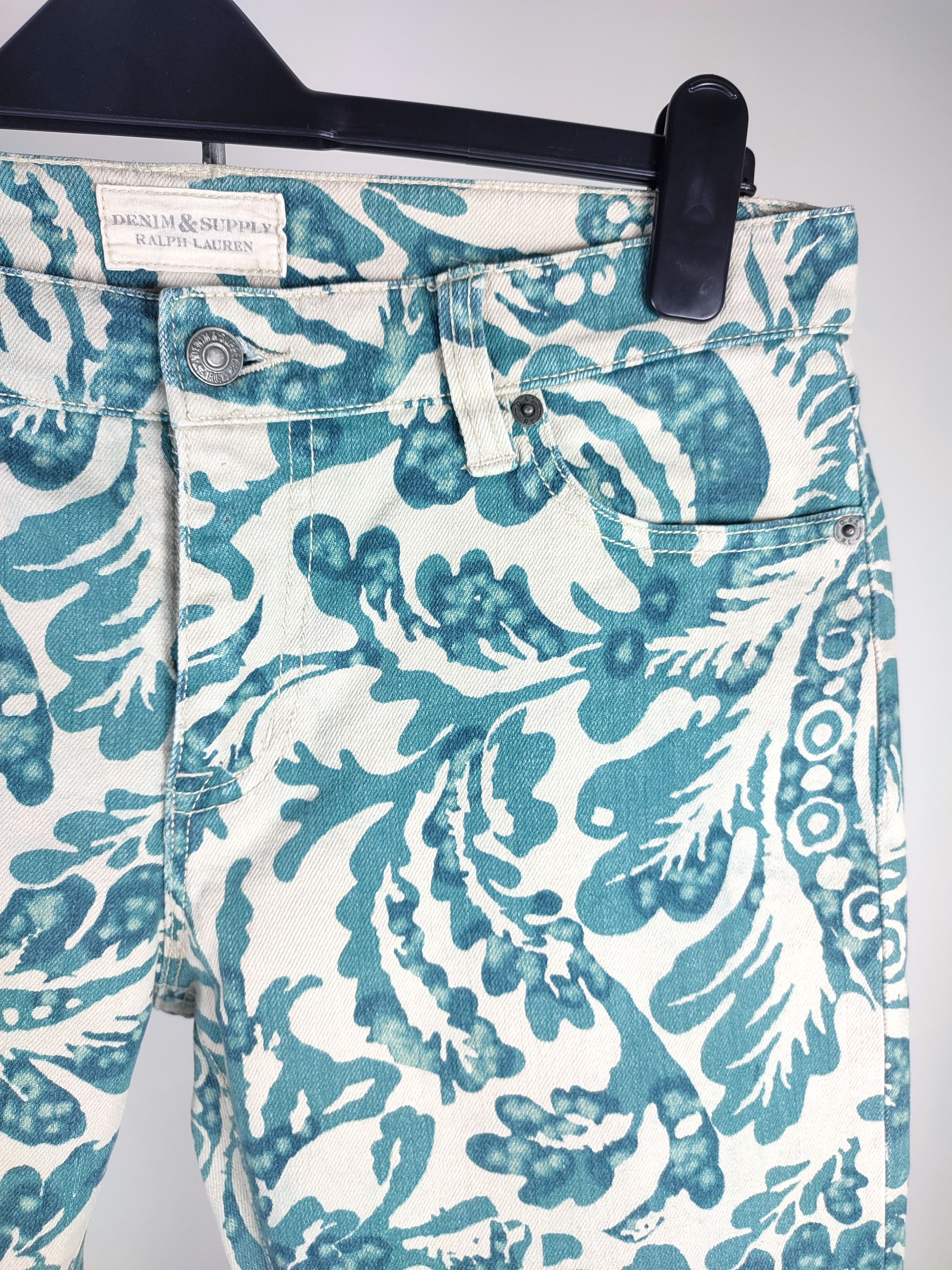 Denim & Supply Ralph Lauren Polo Ralph Lauren floral print slim denim pants Size 30" / US 8 / IT 44 - 6 Thumbnail