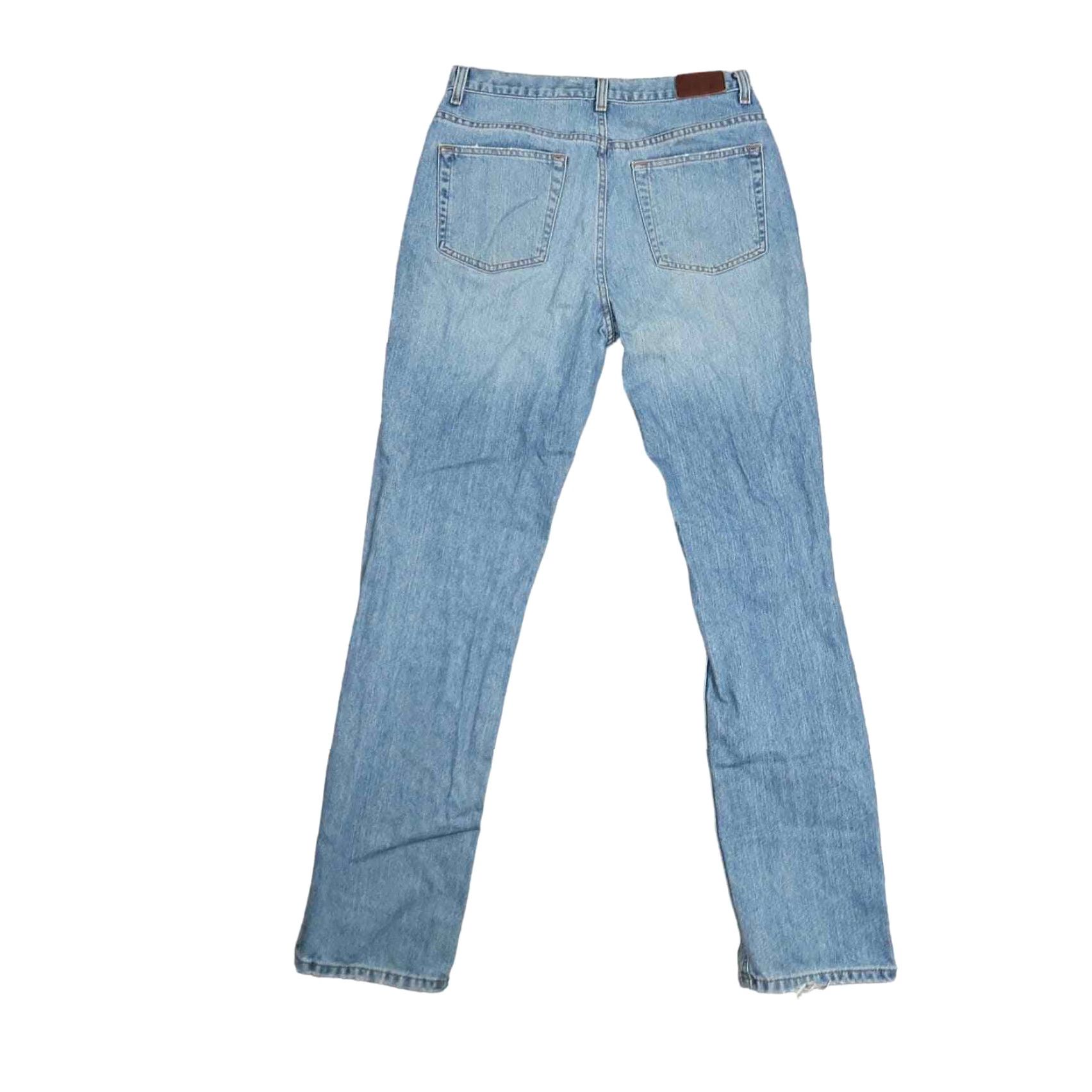 Calvin Klein VINTAGE Calvin Klein Jeans Women 8 Straight Light Wash Denim 90s High Rise Slim 30W 31Inseam Blue Mens? Women Size 30" / US 8 / IT 44 - 3 Thumbnail