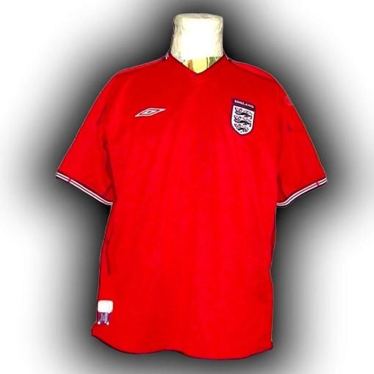 Umbro England 2002 2003 Away shirt jersey Size US L / EU 52-54 / 3 - 1 Thumbnail